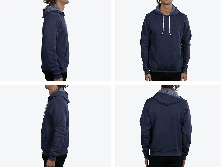 navy Bella + Canvas 3719 hoodie from all four sides navy Bella + Canvas 3719 hoodie from all four sides