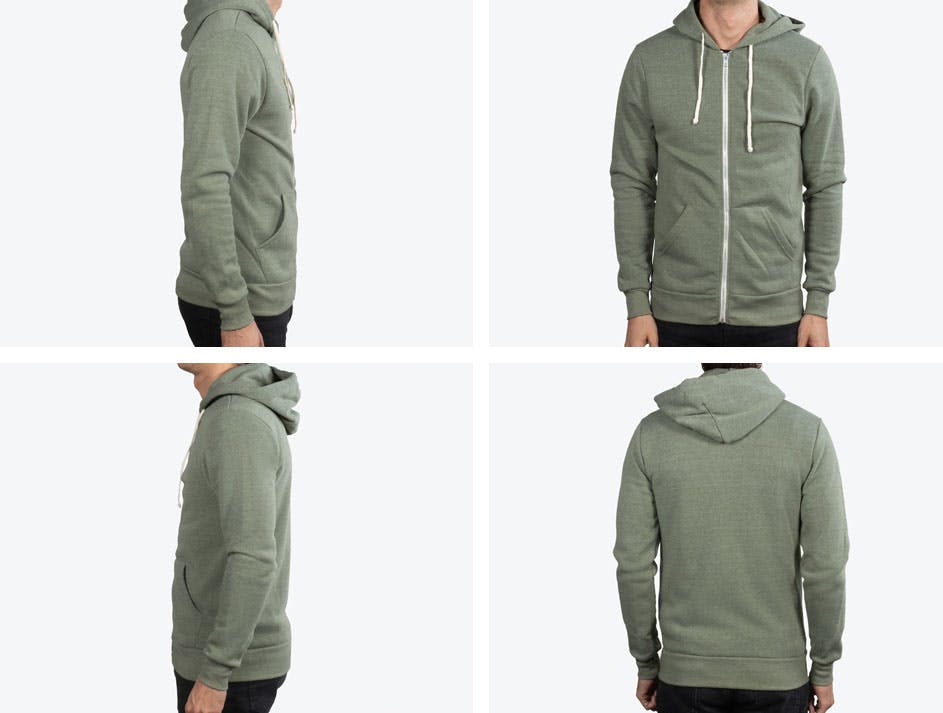 alternative apparel 9590 hoodie all four sides