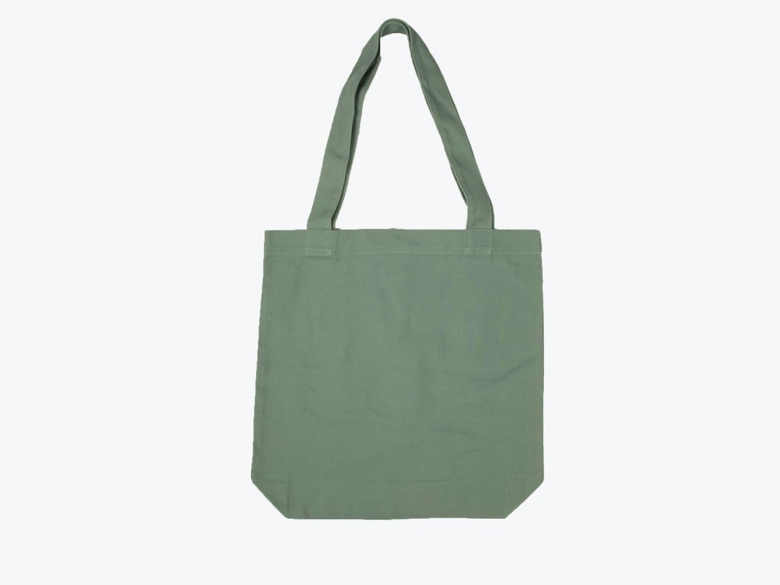 green tote bag