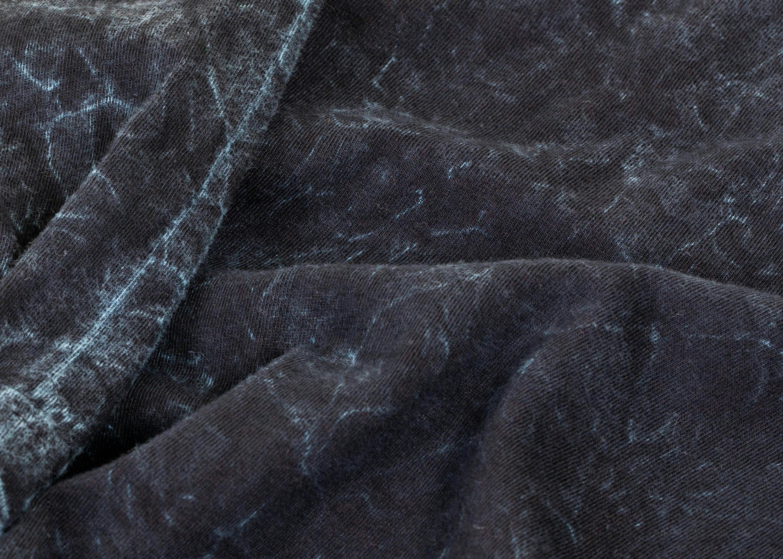 Black textured shirt close up fabric shot 