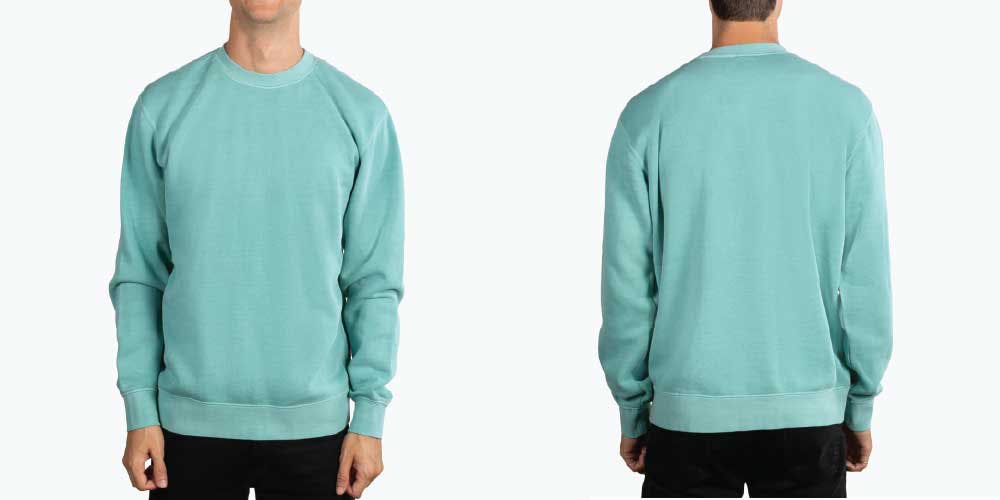 sea green crewneck sweatshirt