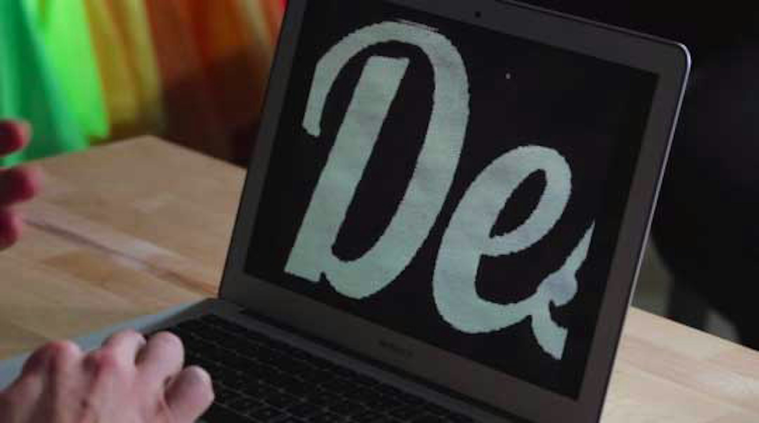 close up of a macbook