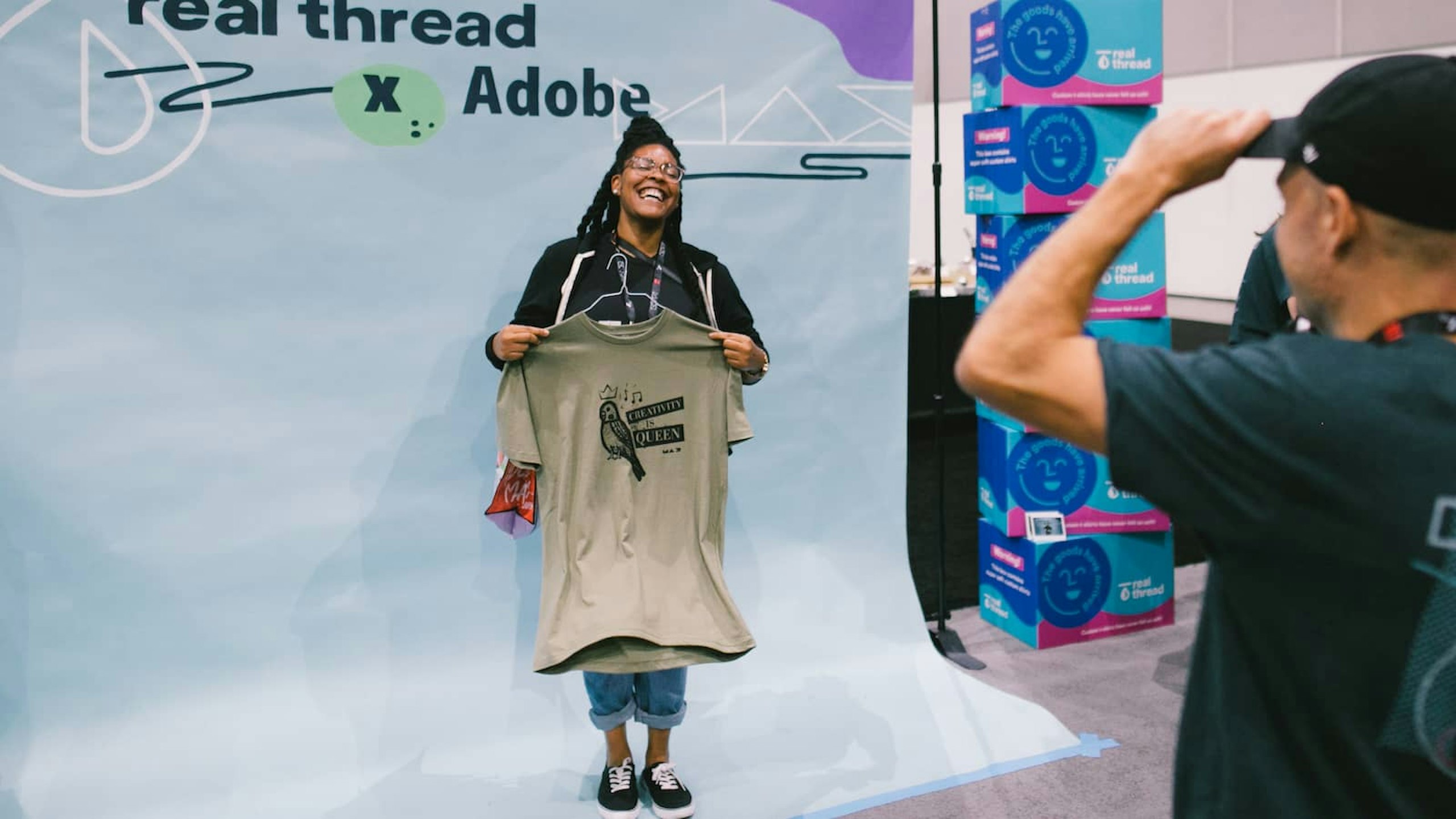 Real Thread booth at adobe conference