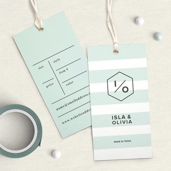 sage and white hang tags sage and white hang tags