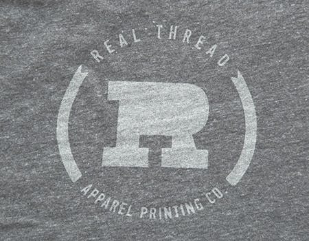 real thread light grey logo on grey shirt real thread light grey logo on grey shirt