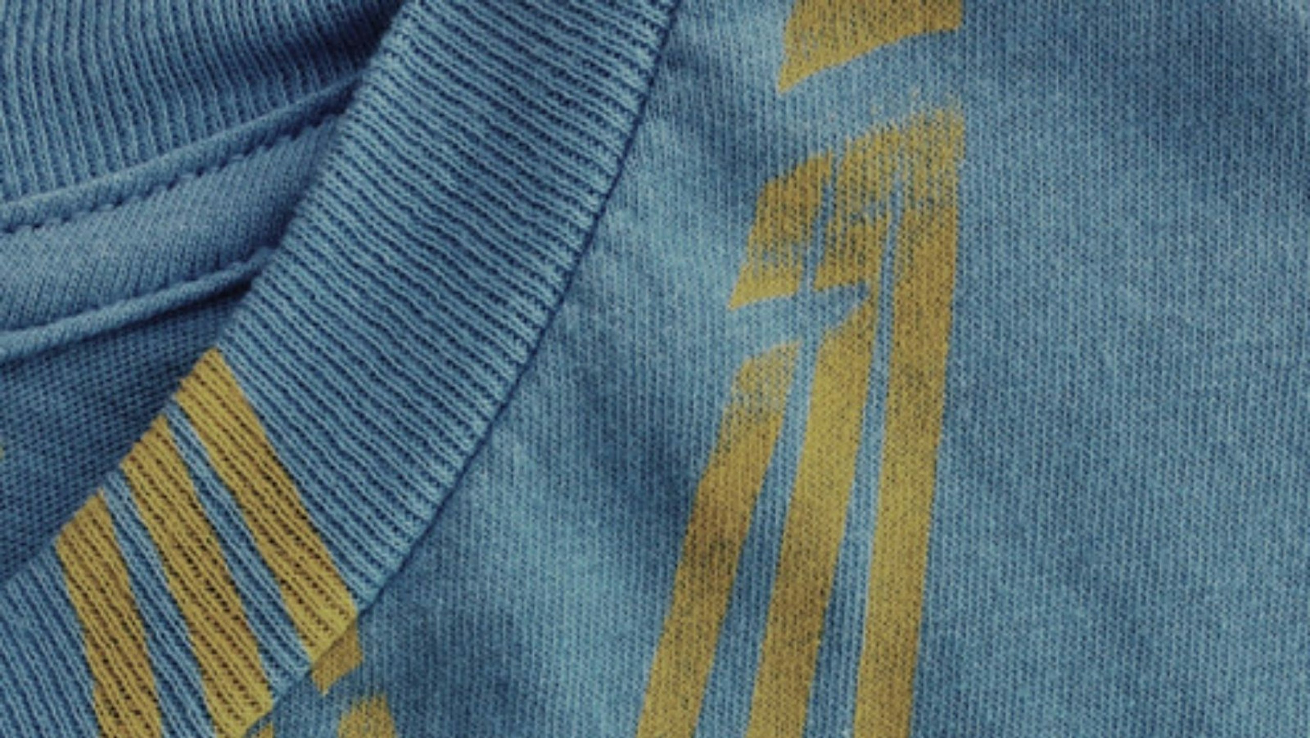 close up of the neck of a t-shirt