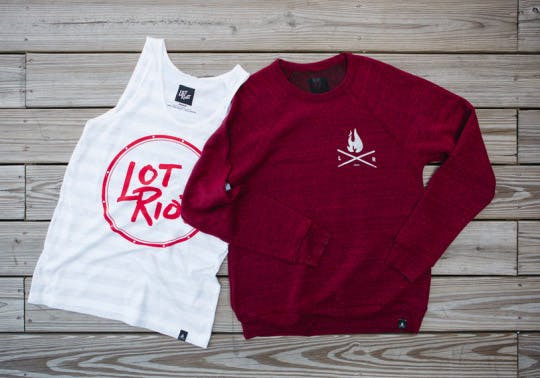 a tank top and sweater flat laid a tank top and sweater flat laid
