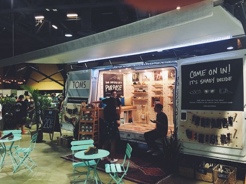 tops shoes booth using a old airstream trailer tops shoes booth using a old airstream trailer