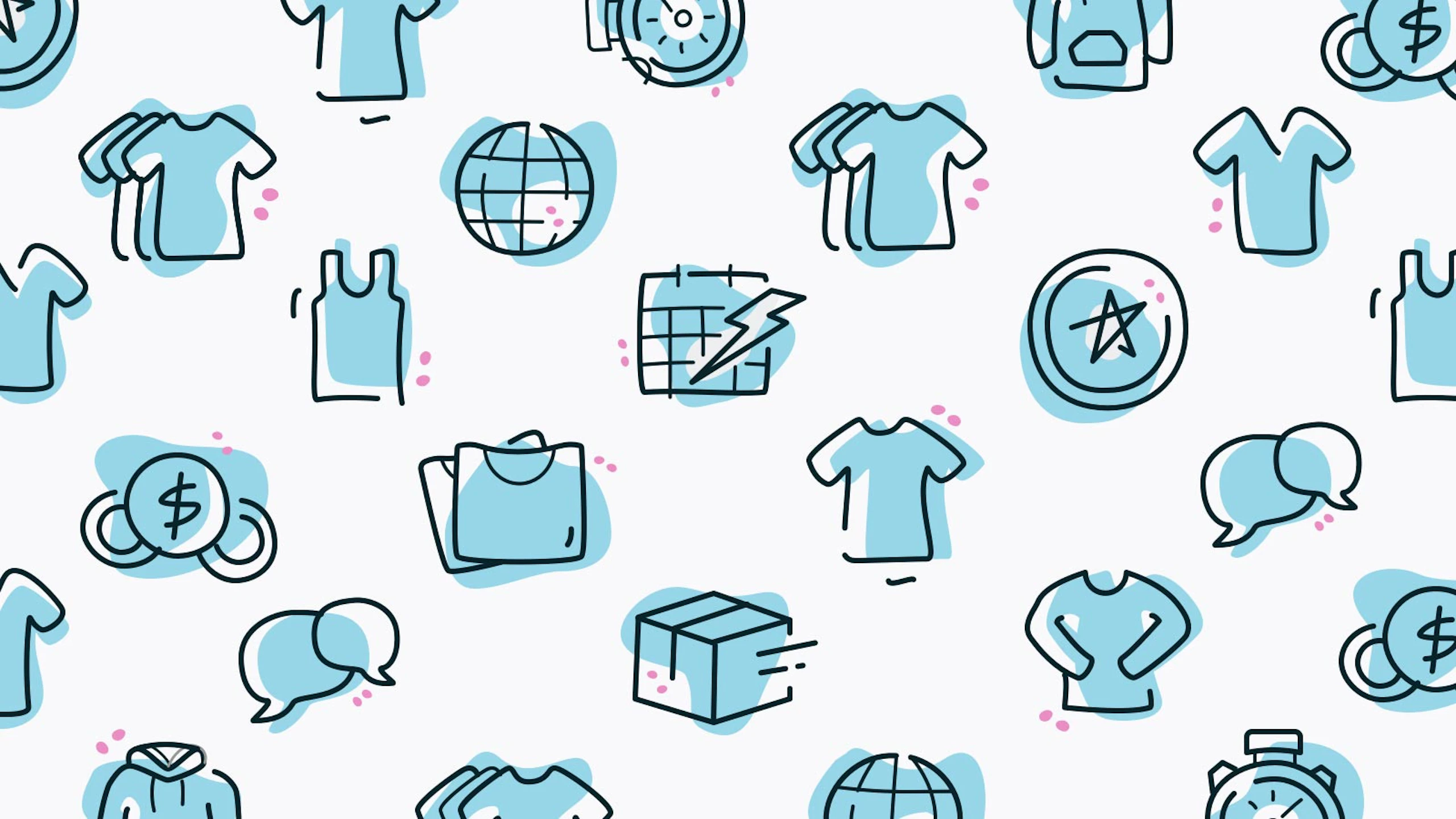 illustrations in a grid form