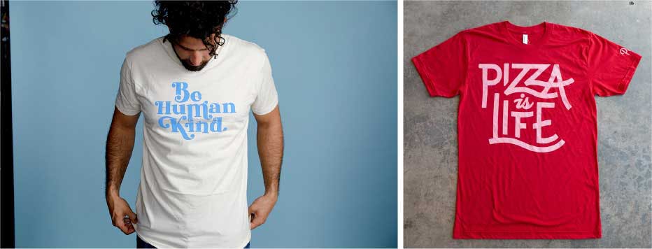 one man wearing white shirt in front of blue backdrop next to picture of red shirt one man wearing white shirt in front of blue backdrop next to picture of red shirt