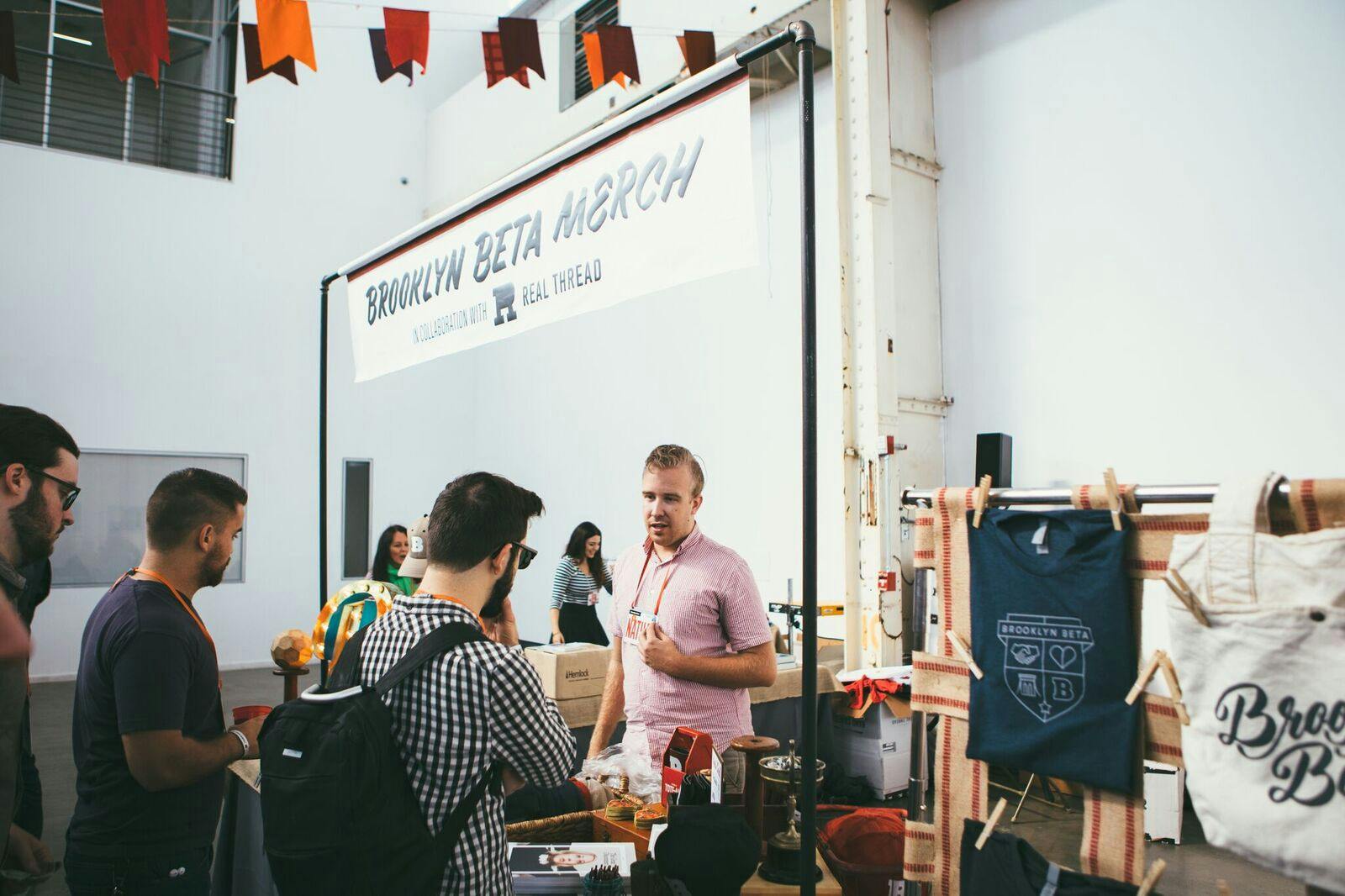 Brooklyn Beta Merch booth by Real Thread Brooklyn Beta Merch booth by Real Thread