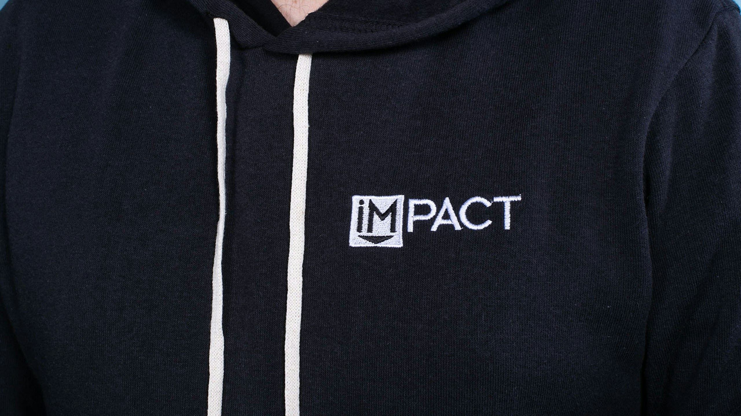 black zip-up hoodie