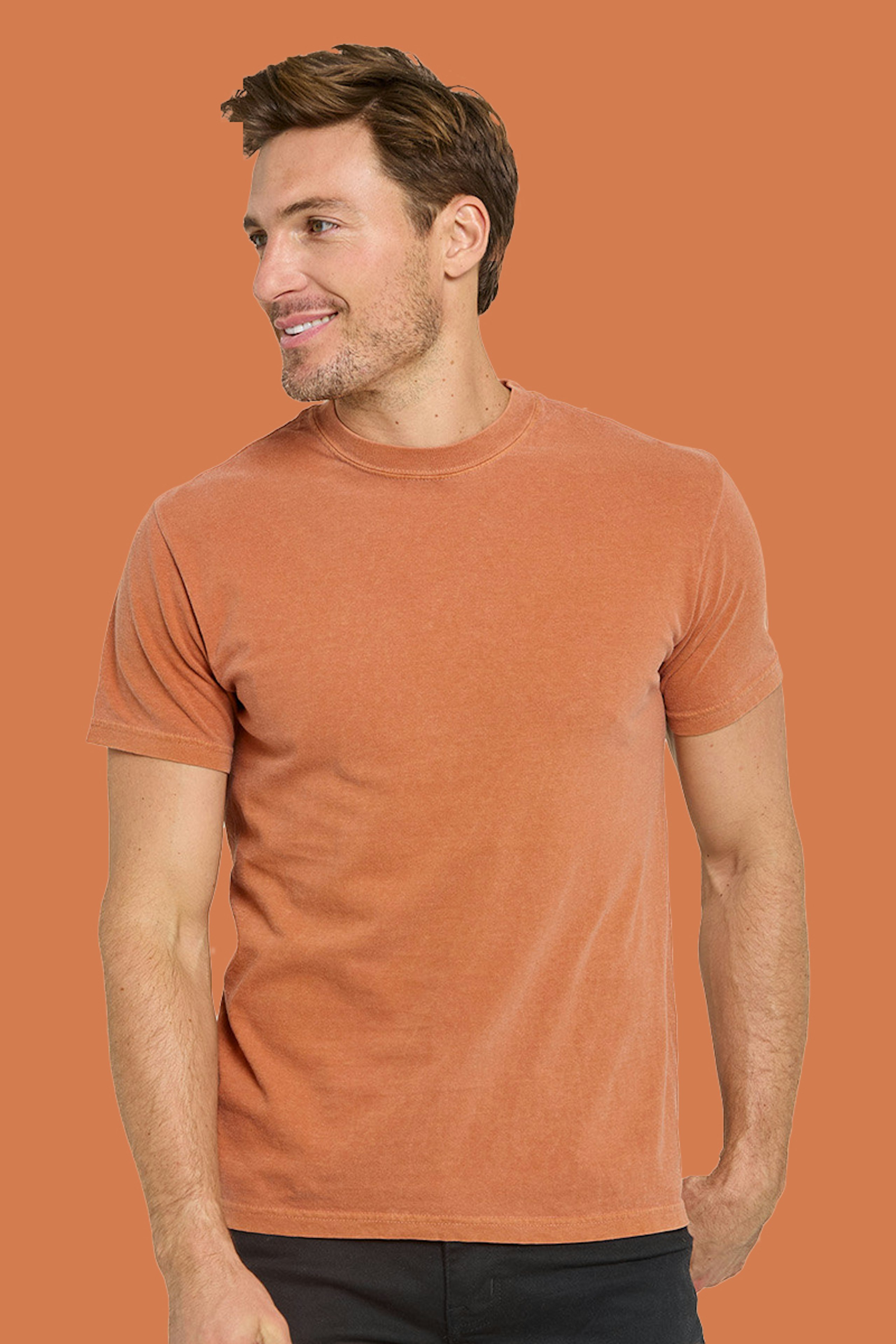 real thread garment-dyed - pumpkin