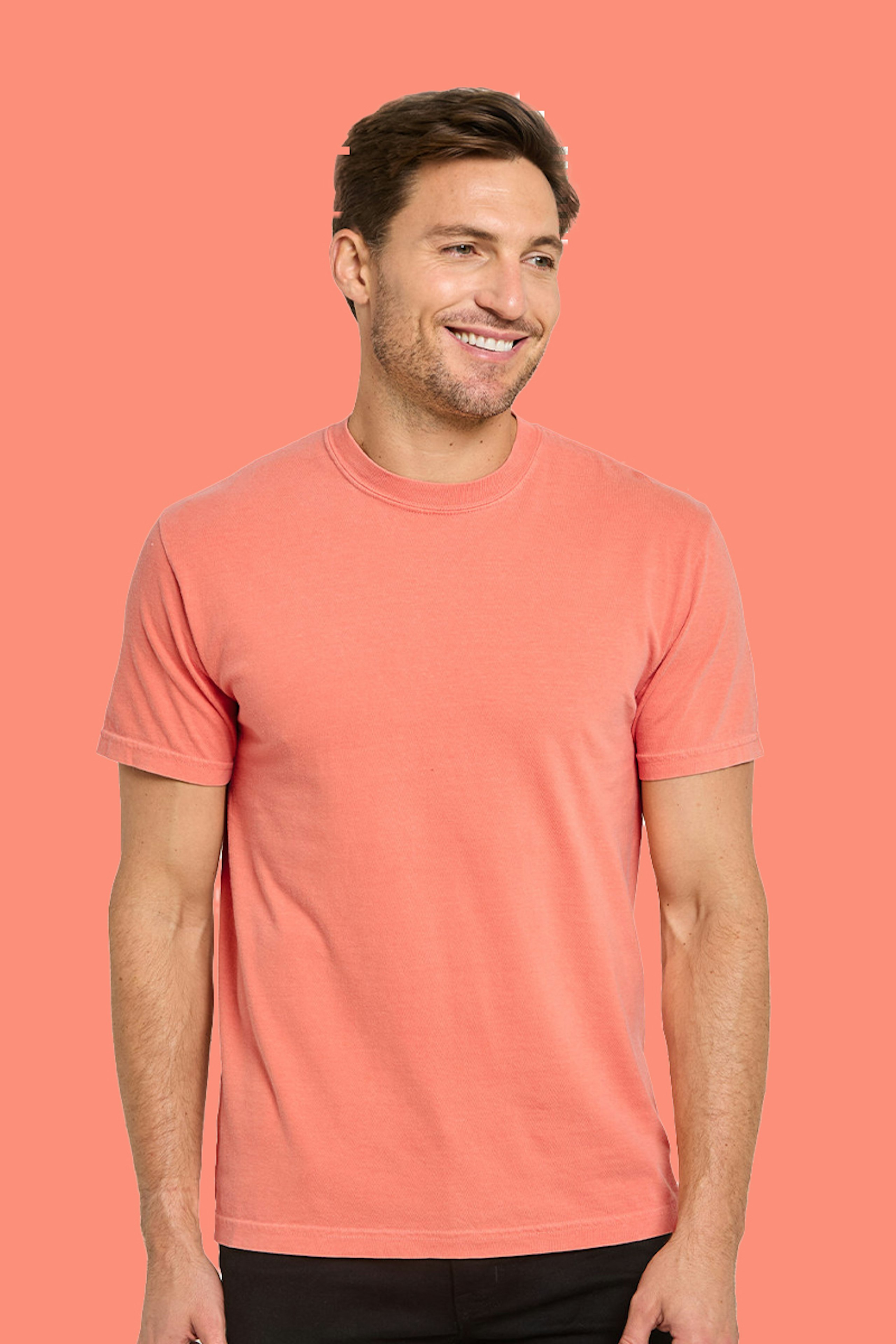 real thread garment-dyed - salmon