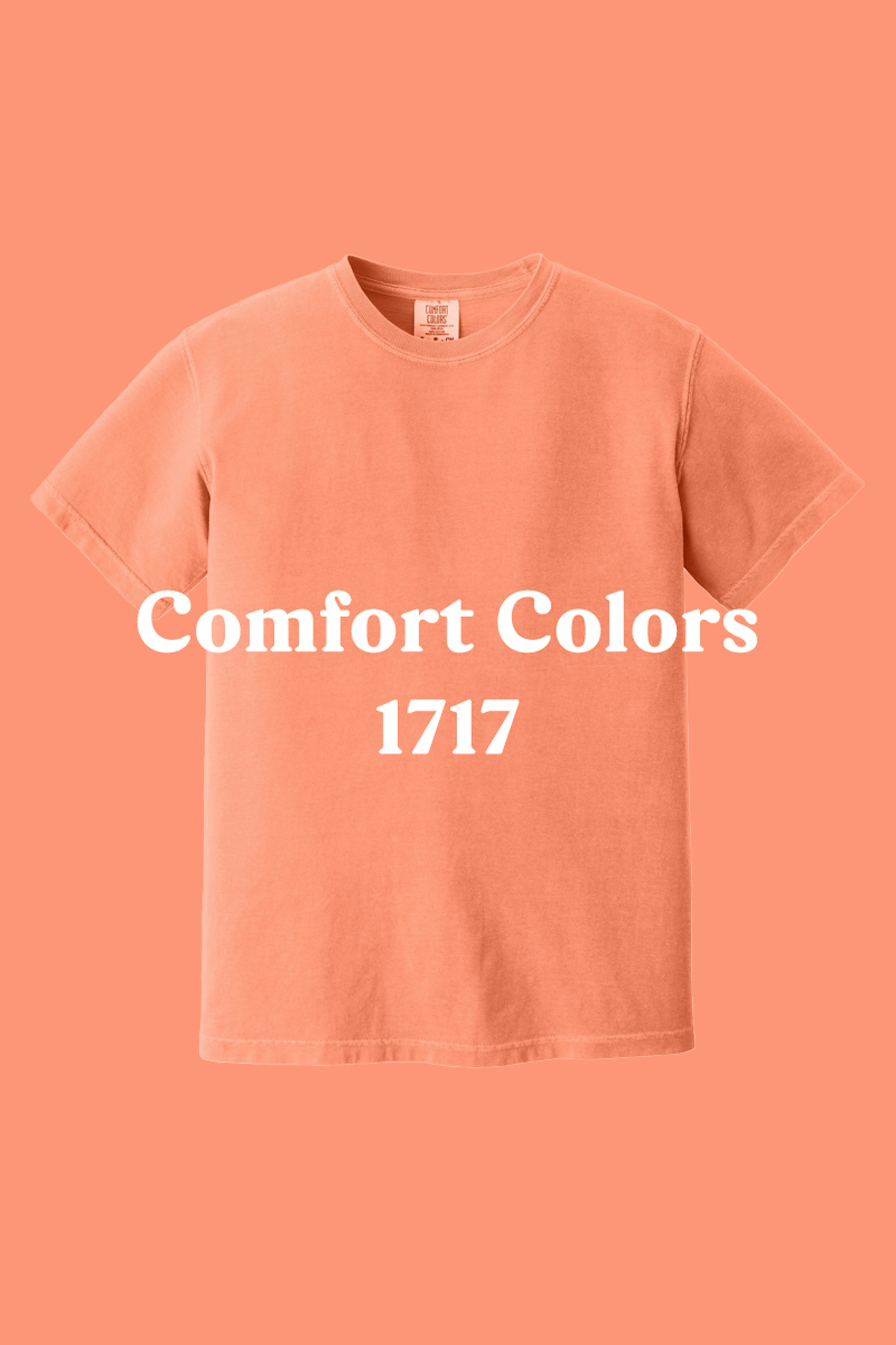 melon comfort color 1717 garment-dyed t-shirt