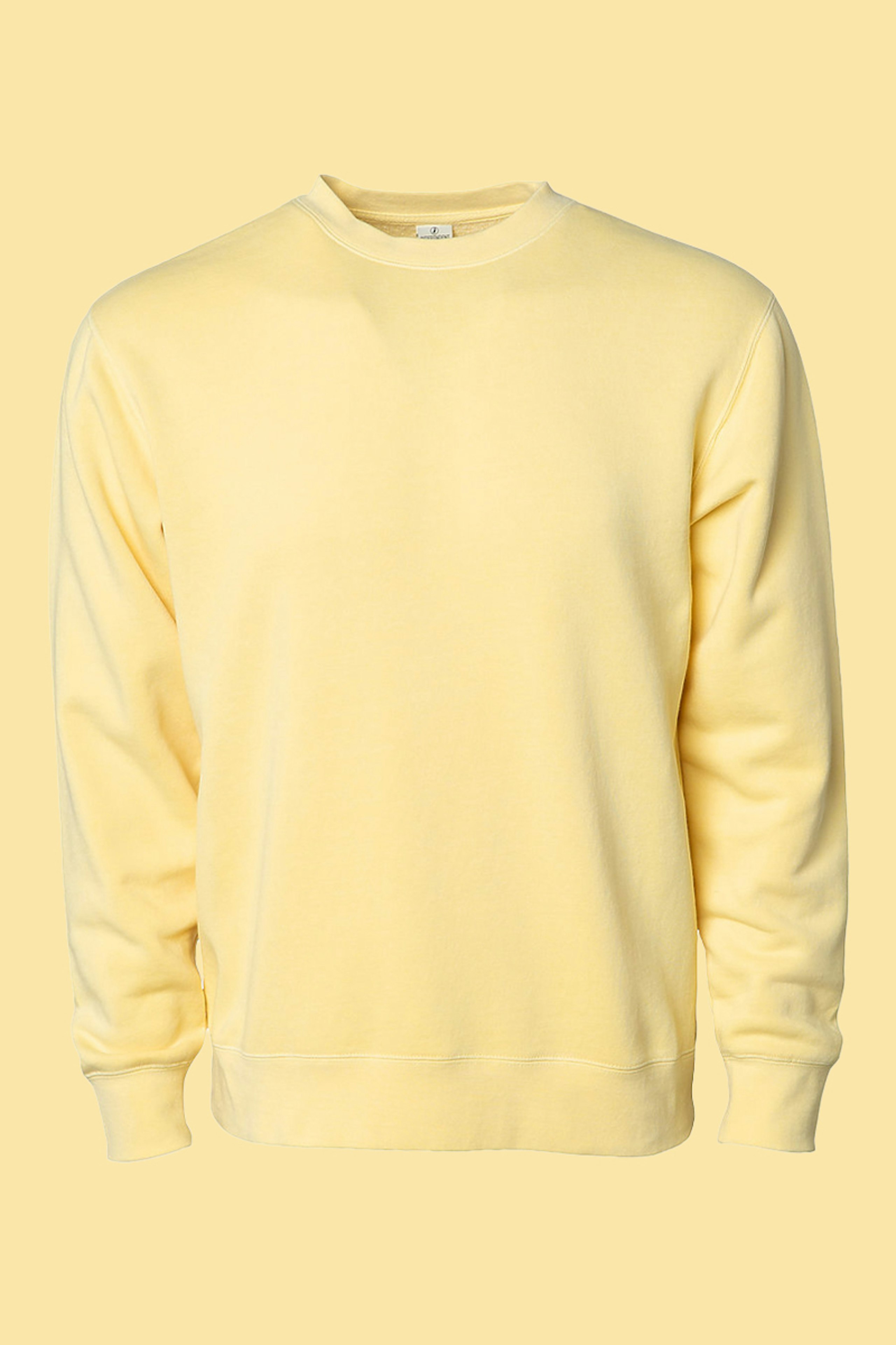 yellow color independent prm3500 crewneck sweatshirt