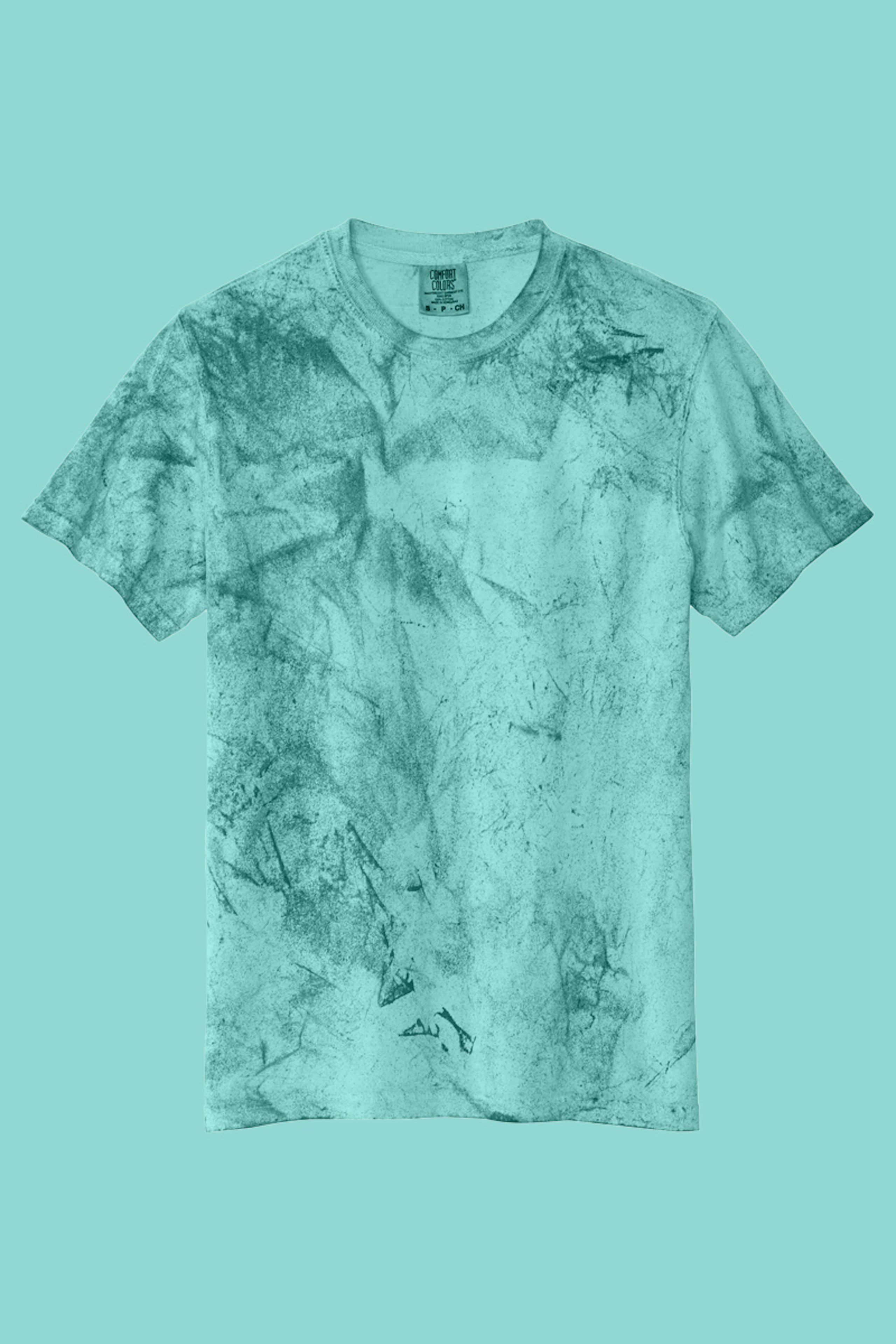sea glass color comfort colors 1745 tee
