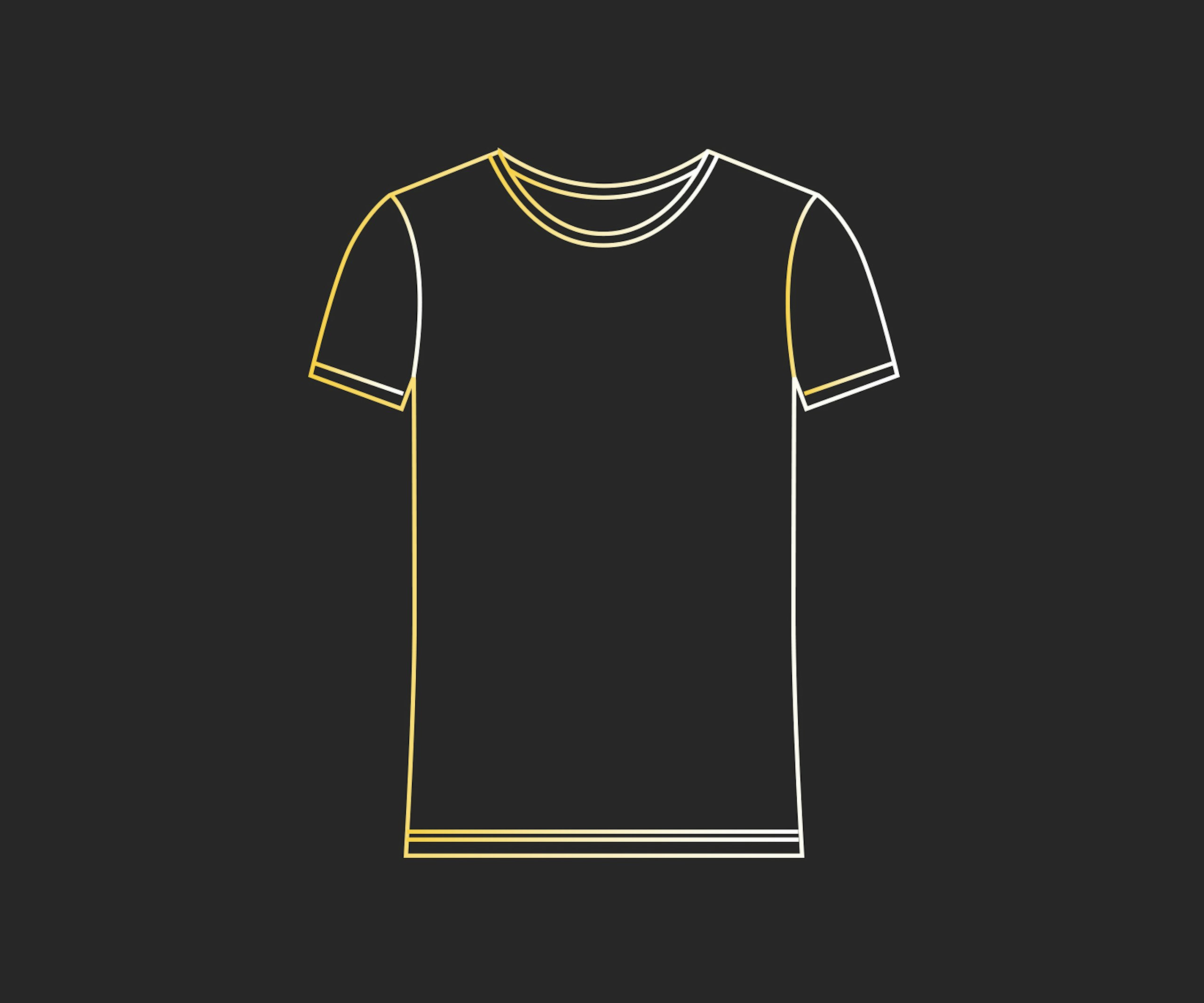 illustration of a women's t-shirt