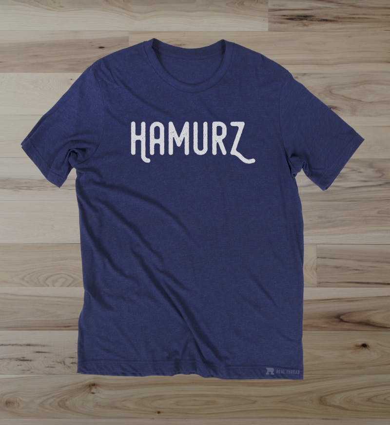 Navy Shirt with Hamurz font Navy Shirt with Hamurz font