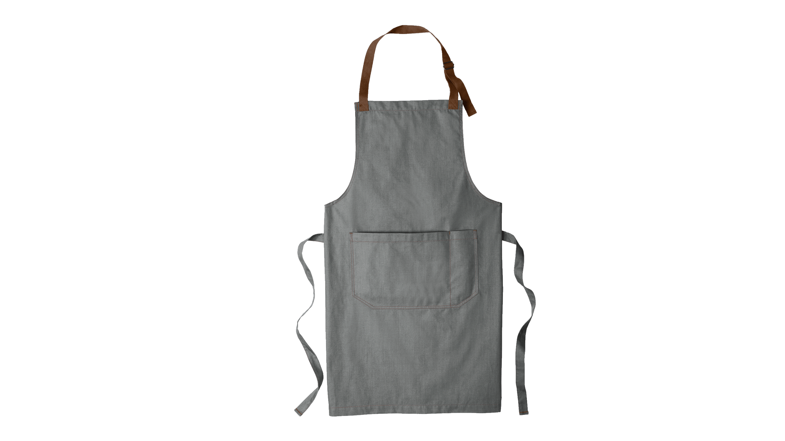 flat grey port authority apron