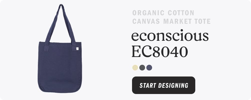 Organic Cotton Canvas Market Tote econscious EC8040 - Start Designing