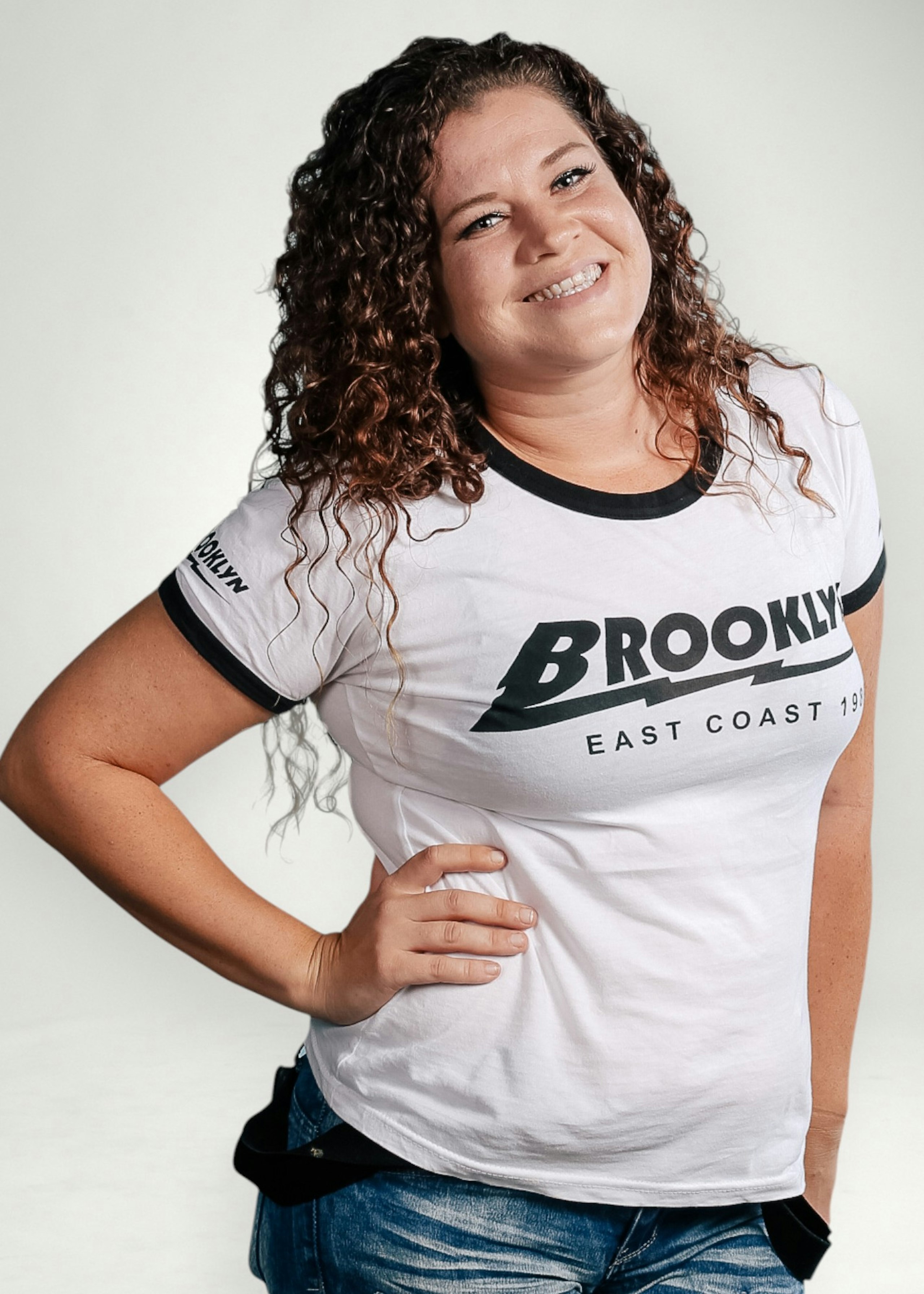 photo of leah in front of a white background
