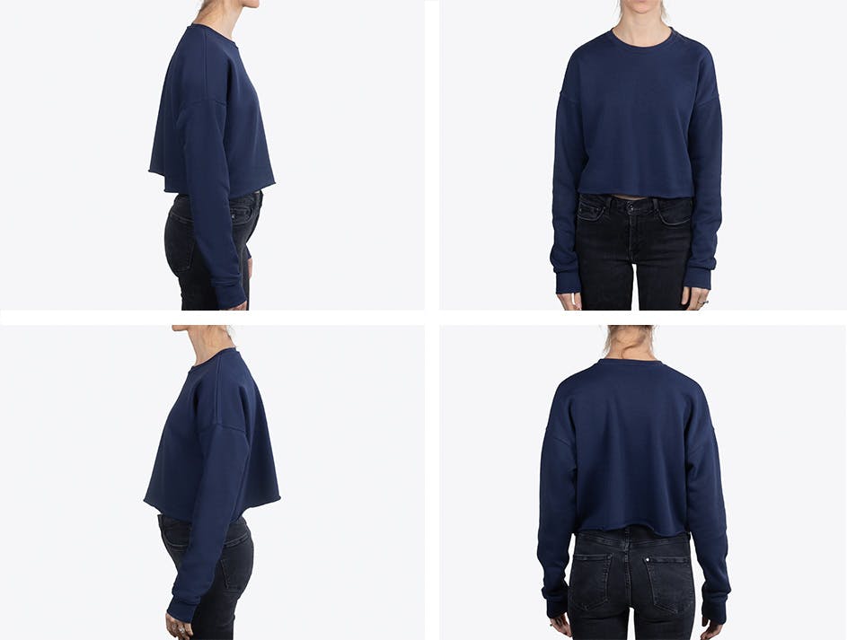 navy Bella + Canvas 7503 sweatshirt from all four sides navy Bella + Canvas 7503 sweatshirt from all four sides