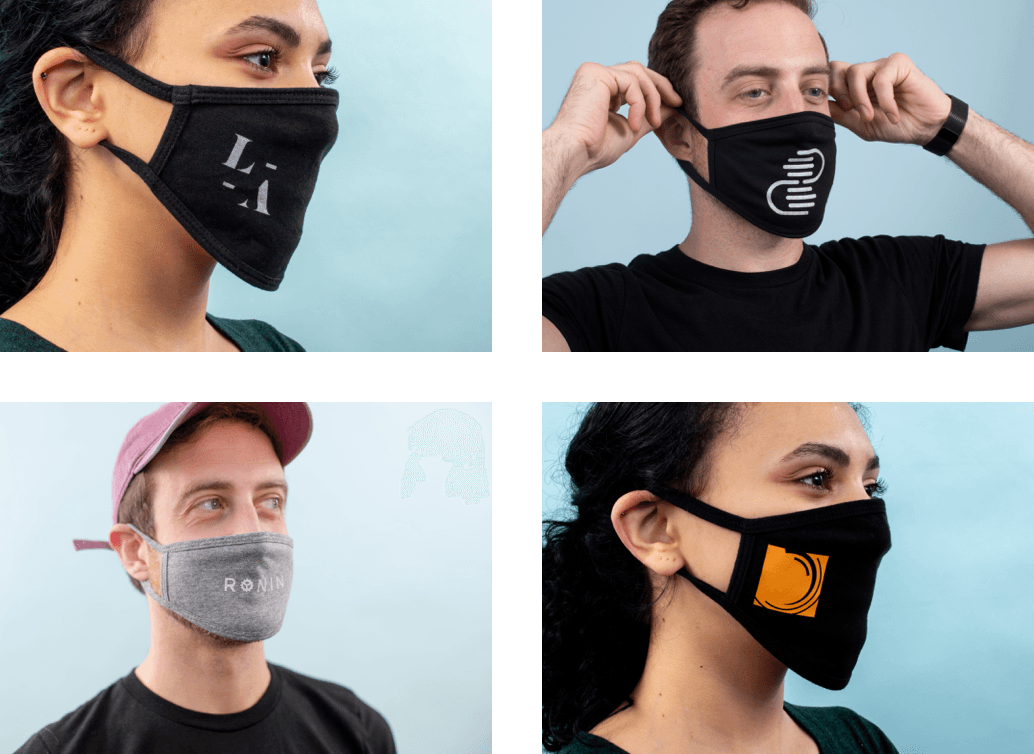 Real Thread Low Profile mask four examples of the fit