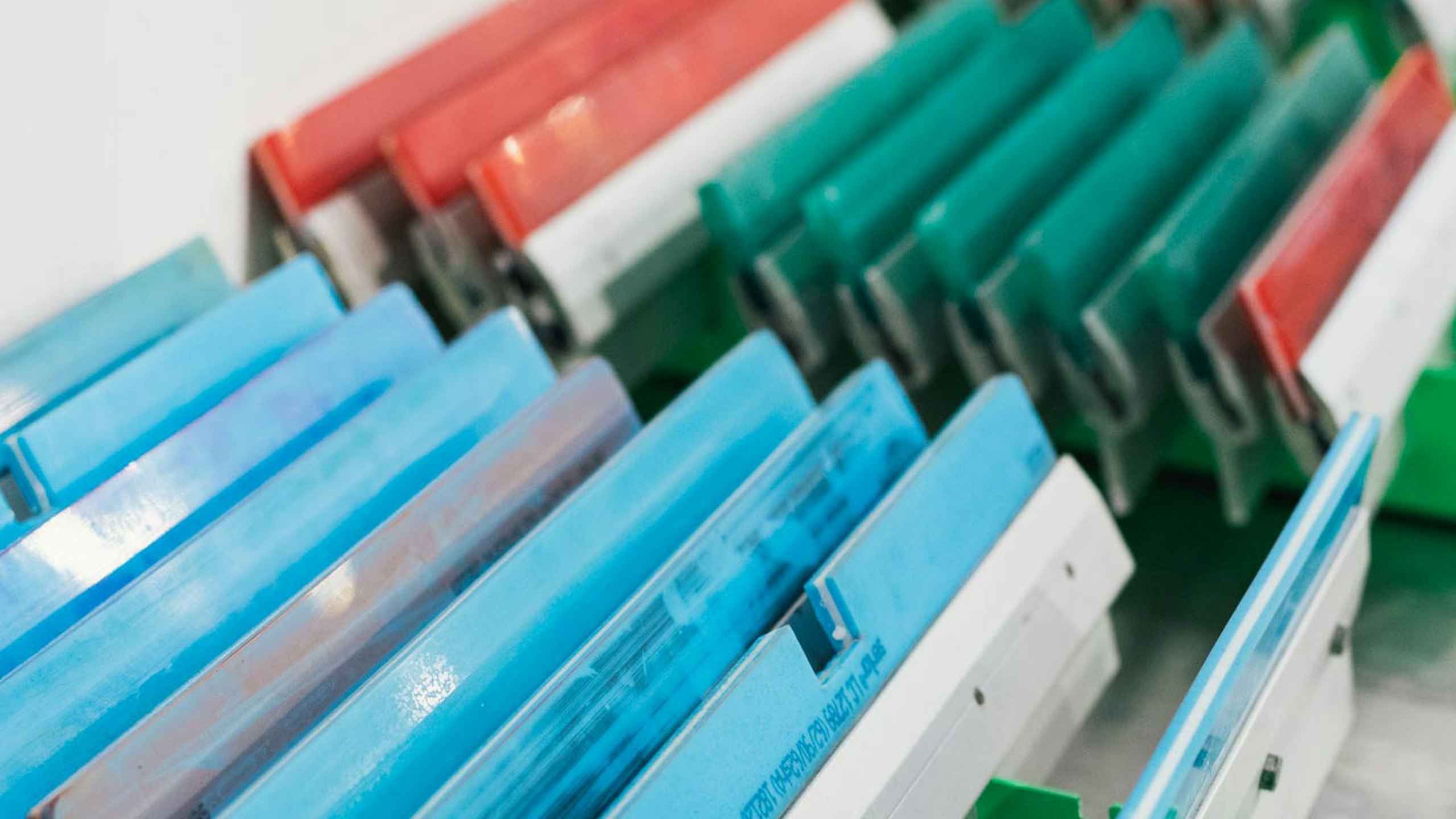 squeegees lined up 