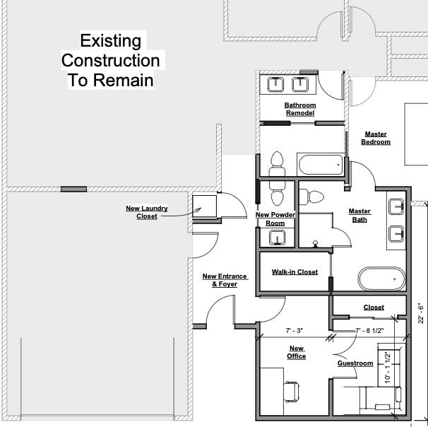 A Realm designer laid out Alicia and James's vision for their addition