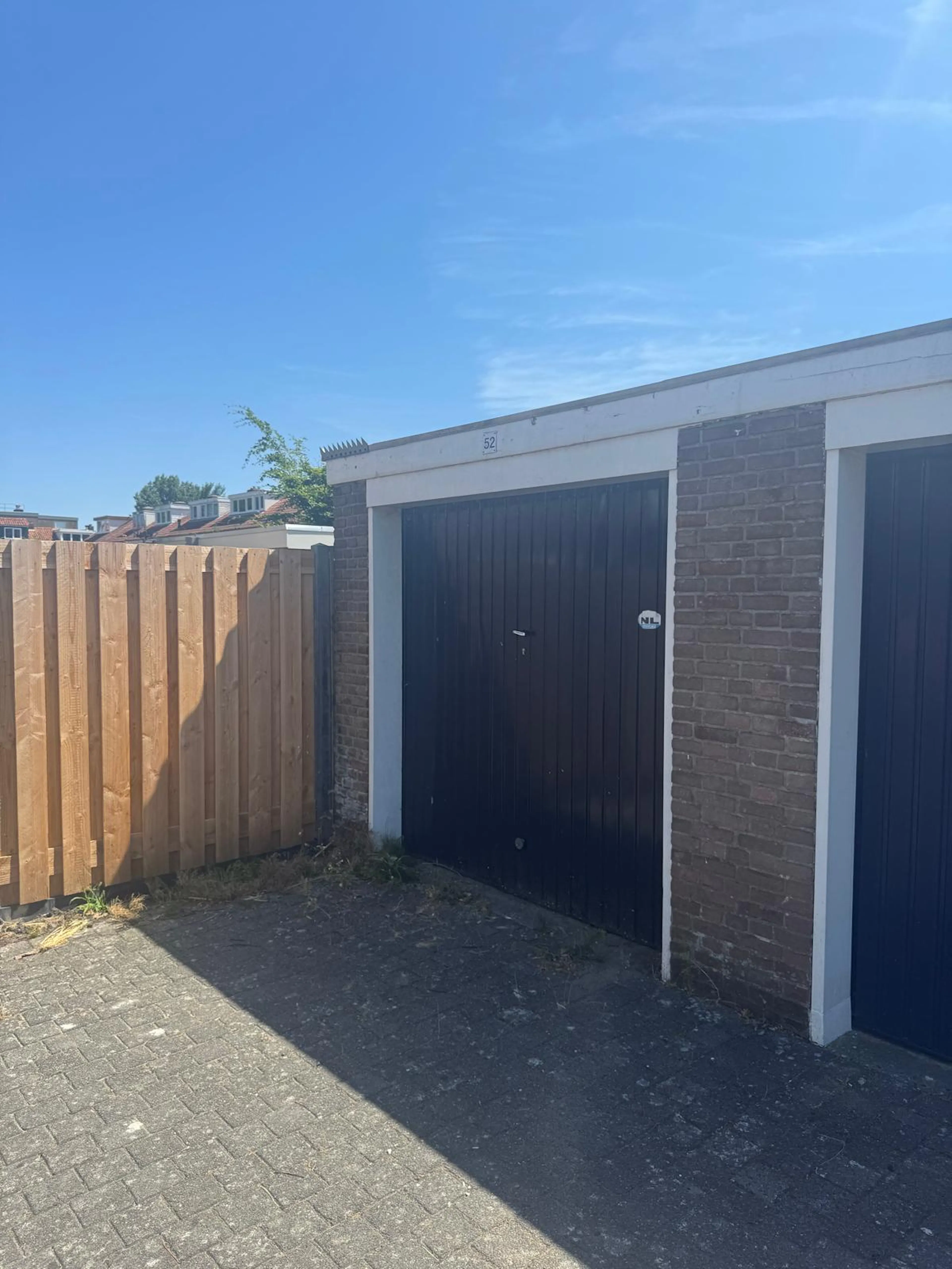Voorkant garage