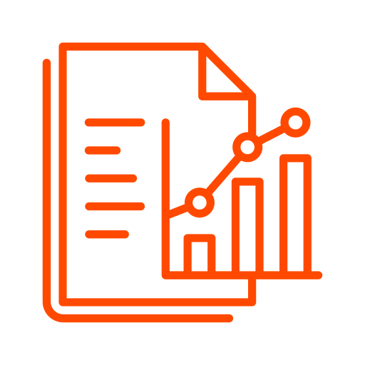 Icoon van financiële rapportage