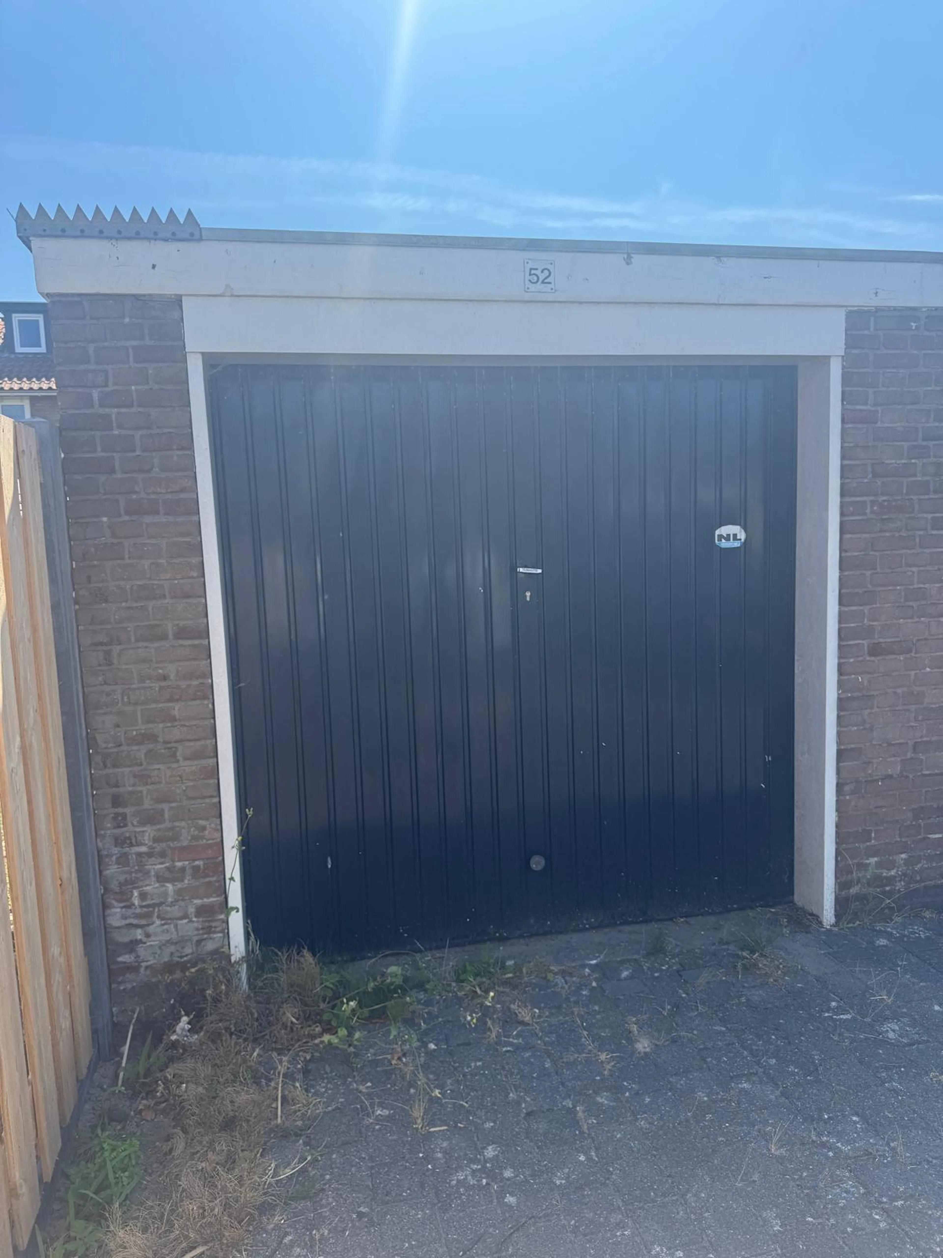 Voorkant garage