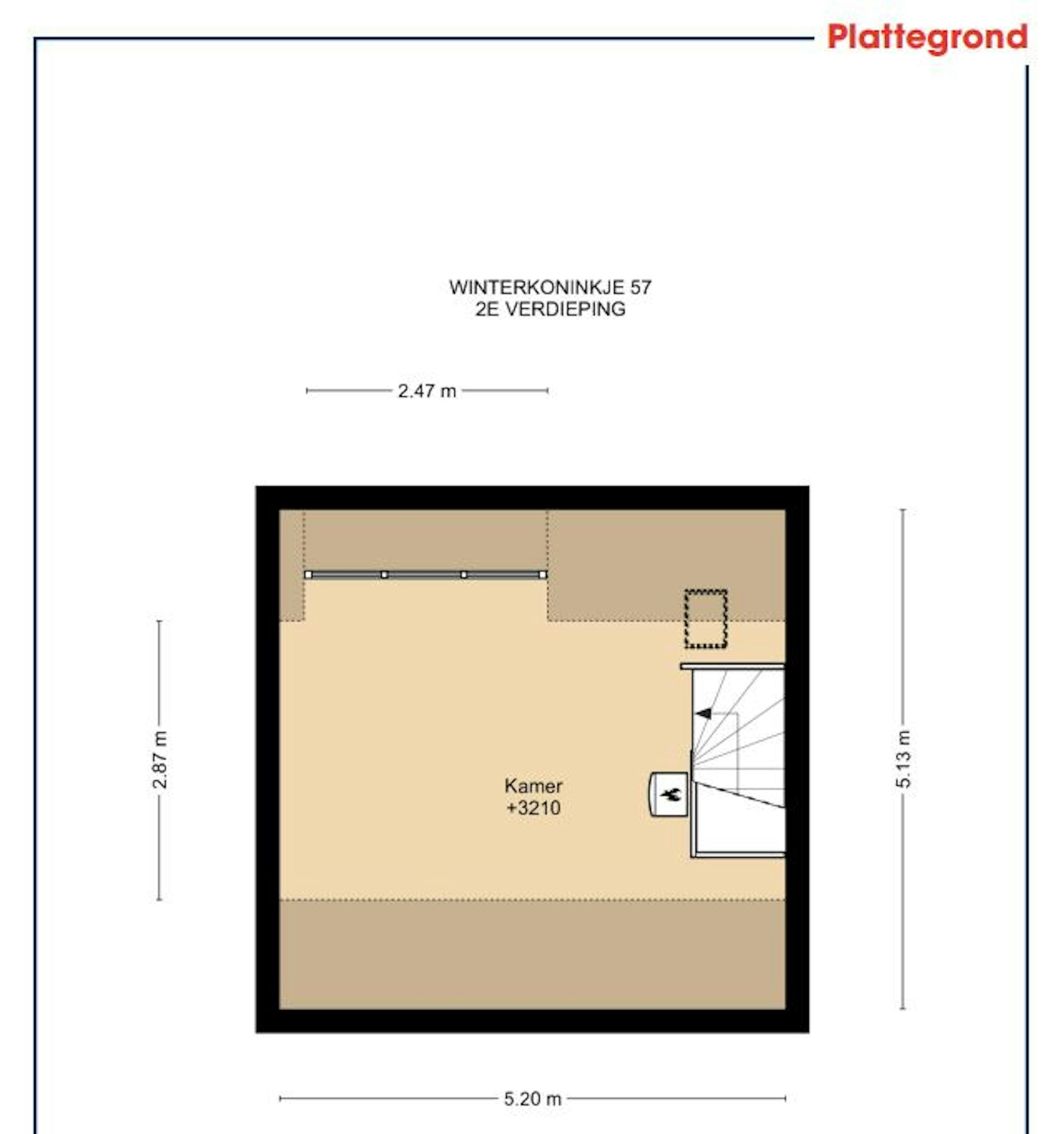 Plattegrond zolder