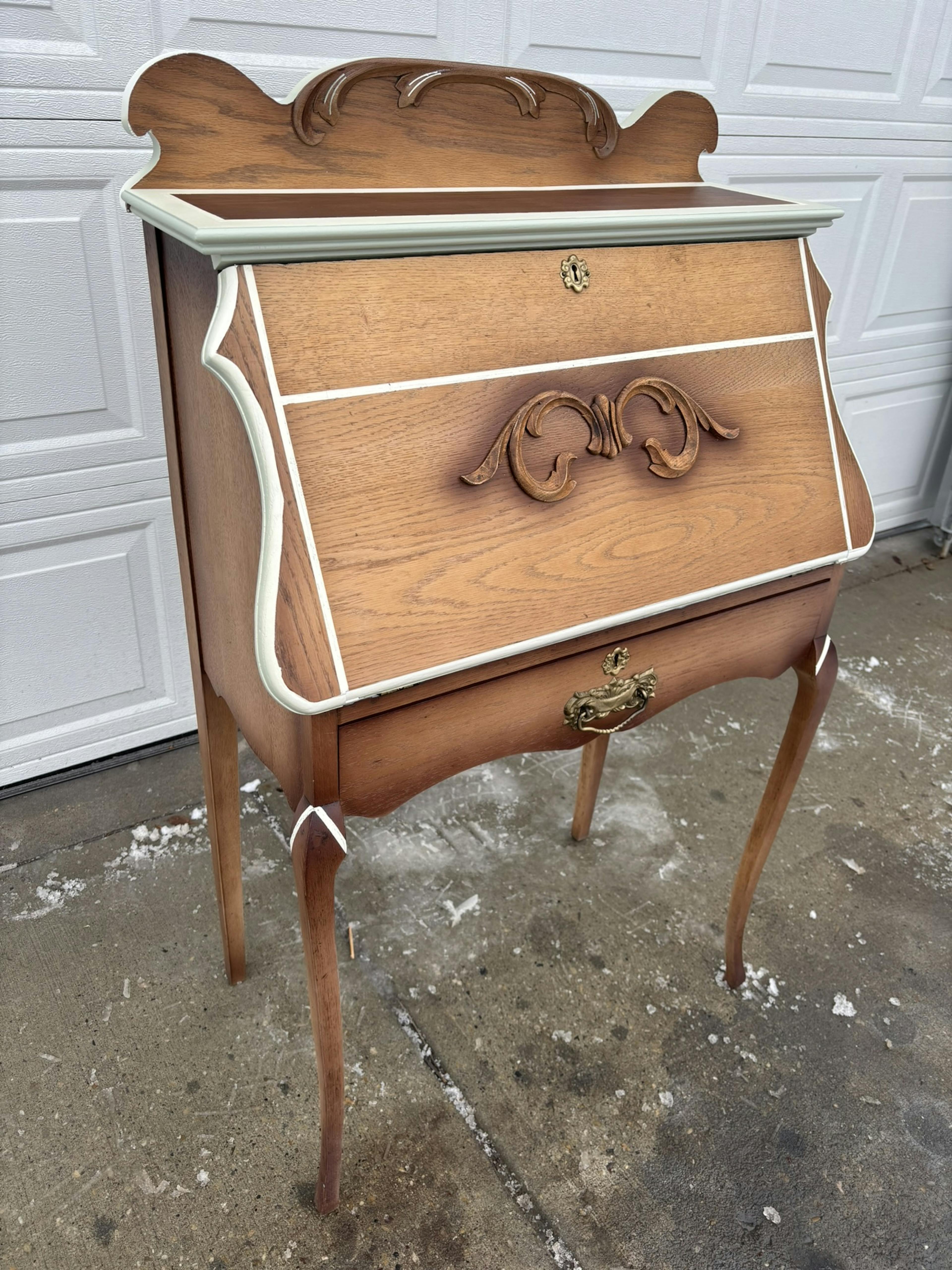 Antique secretary desk restoration