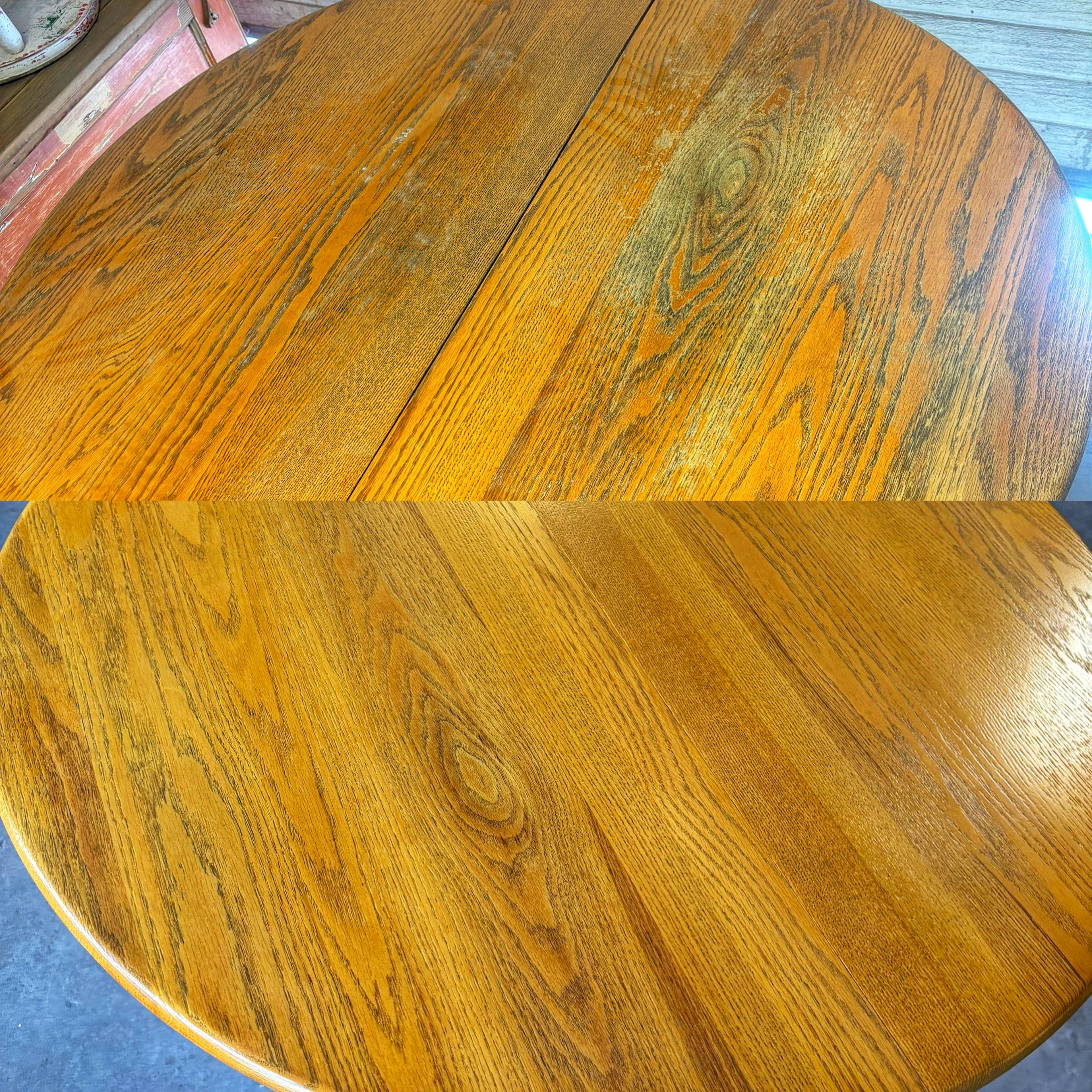 oak table top restoration refinish
