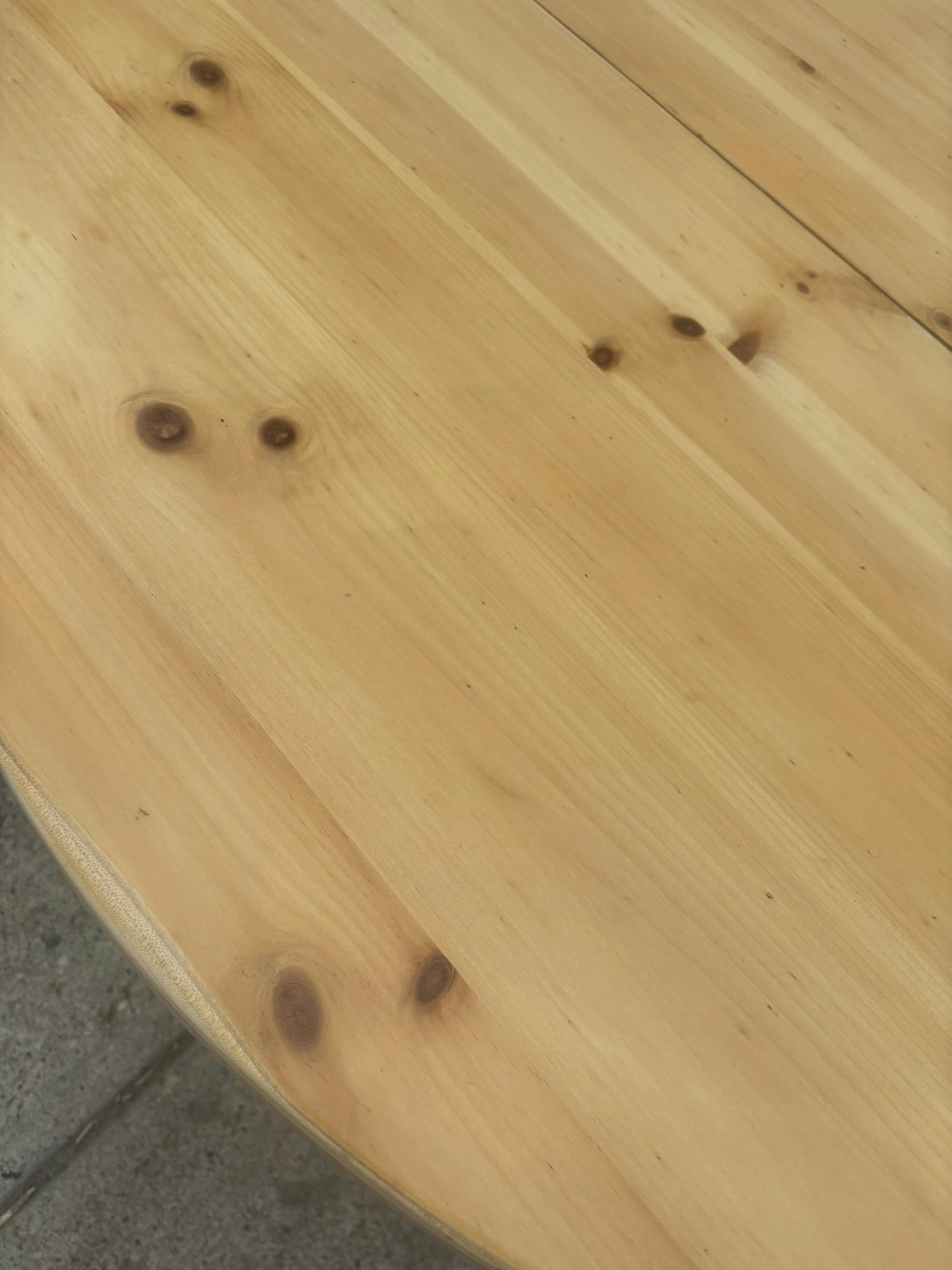 pine table top strip and restore