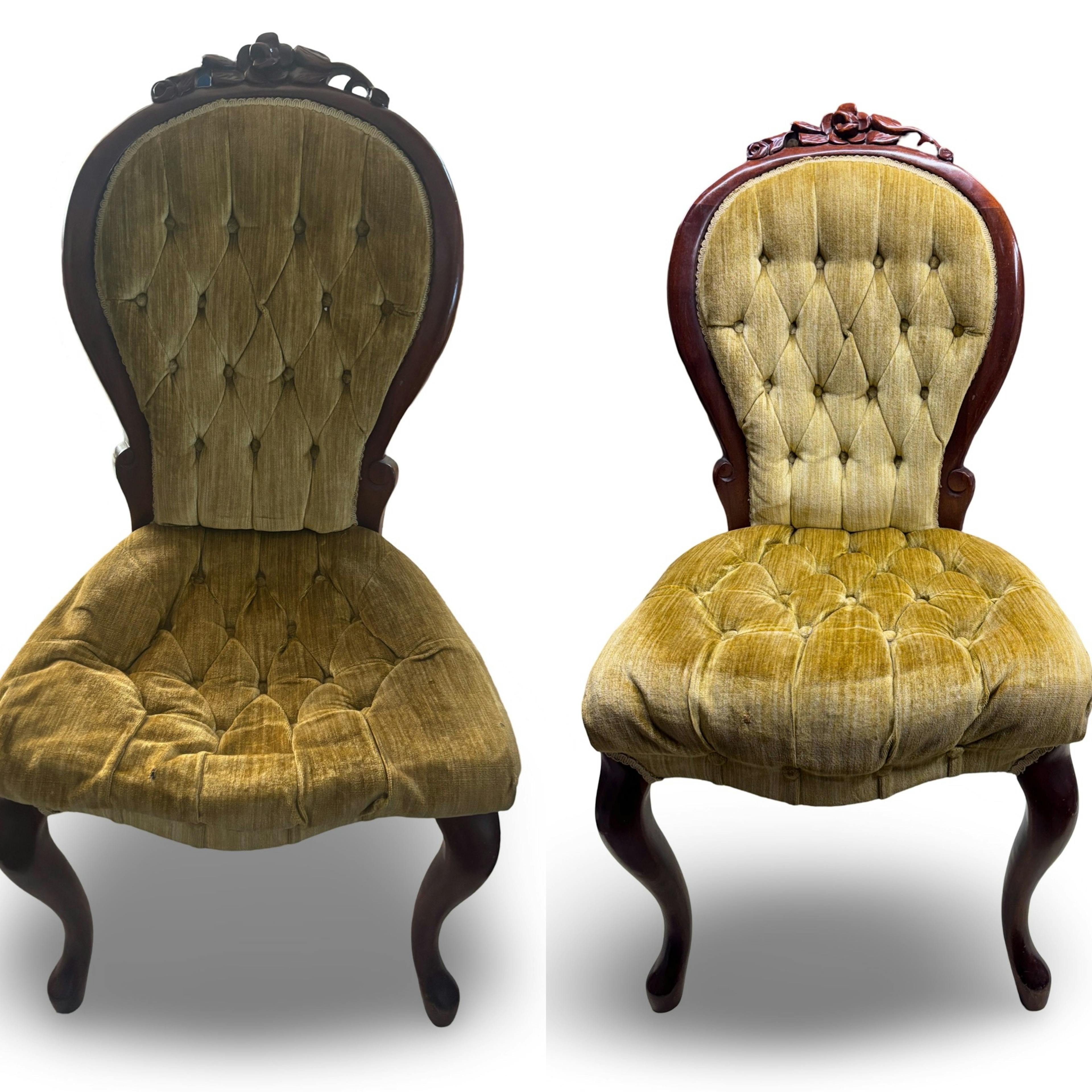 antique chair seat re foam and cushion