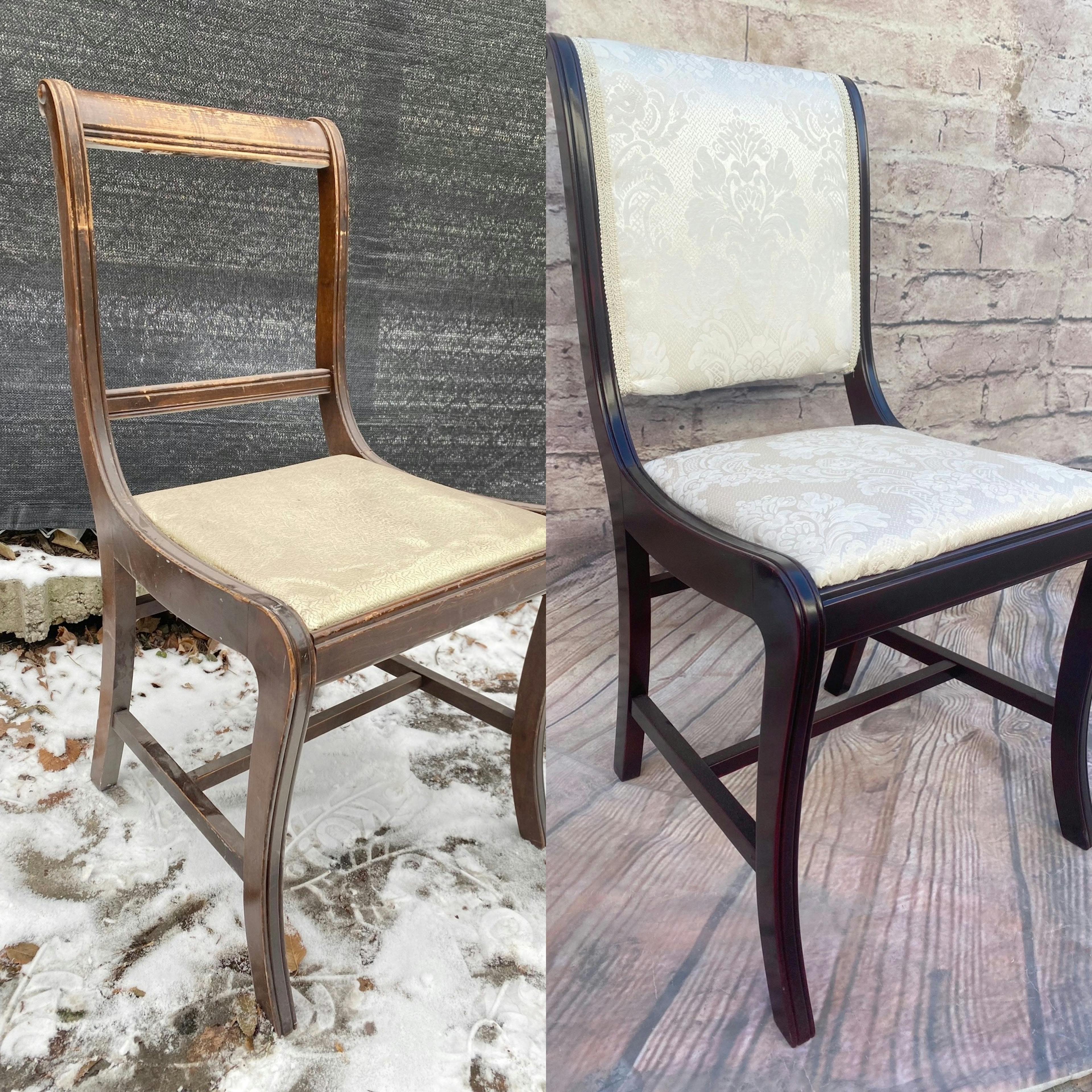vintage antique chair reupholstery refinishing