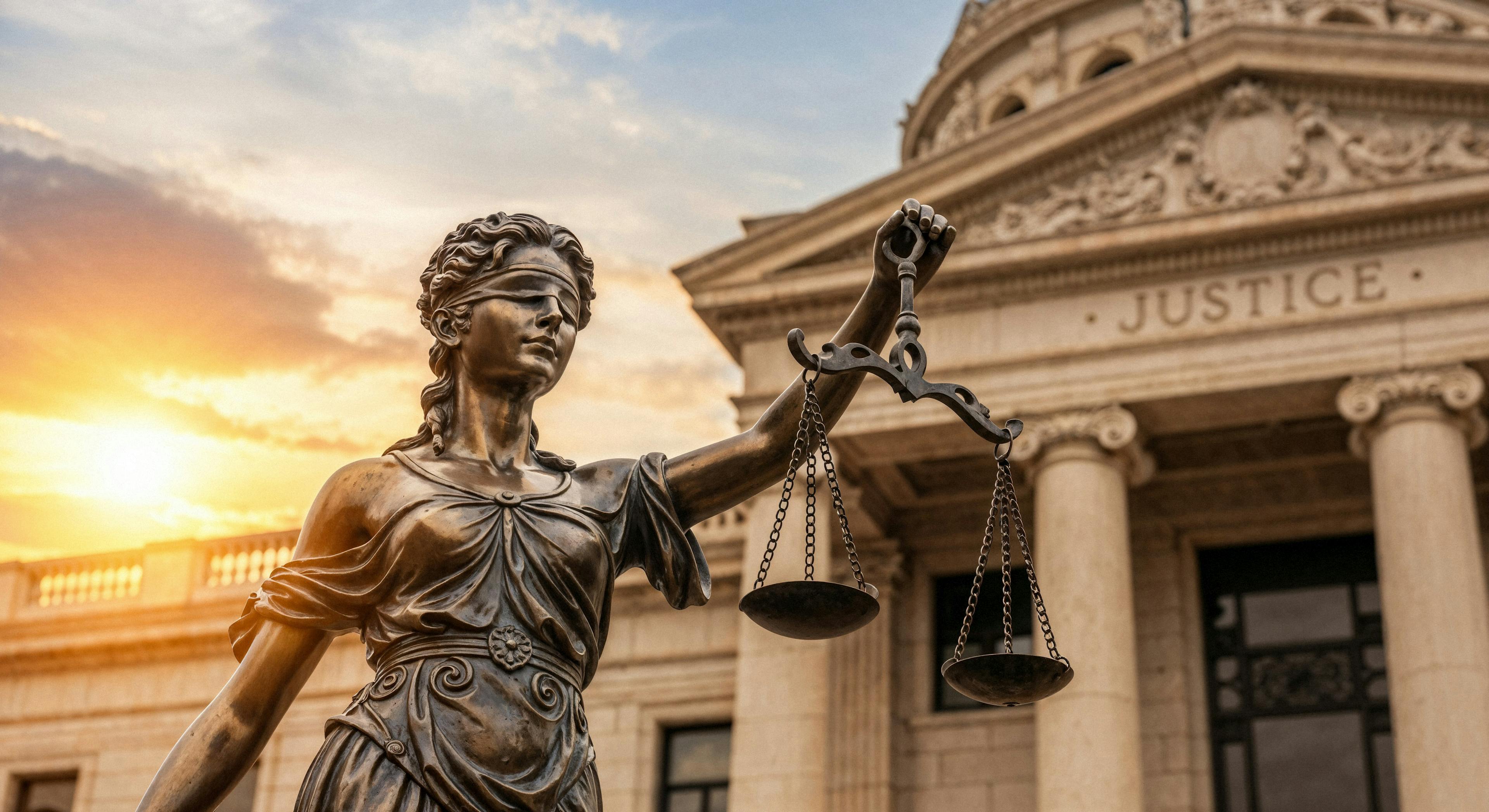 lady justice statue in a courthouse