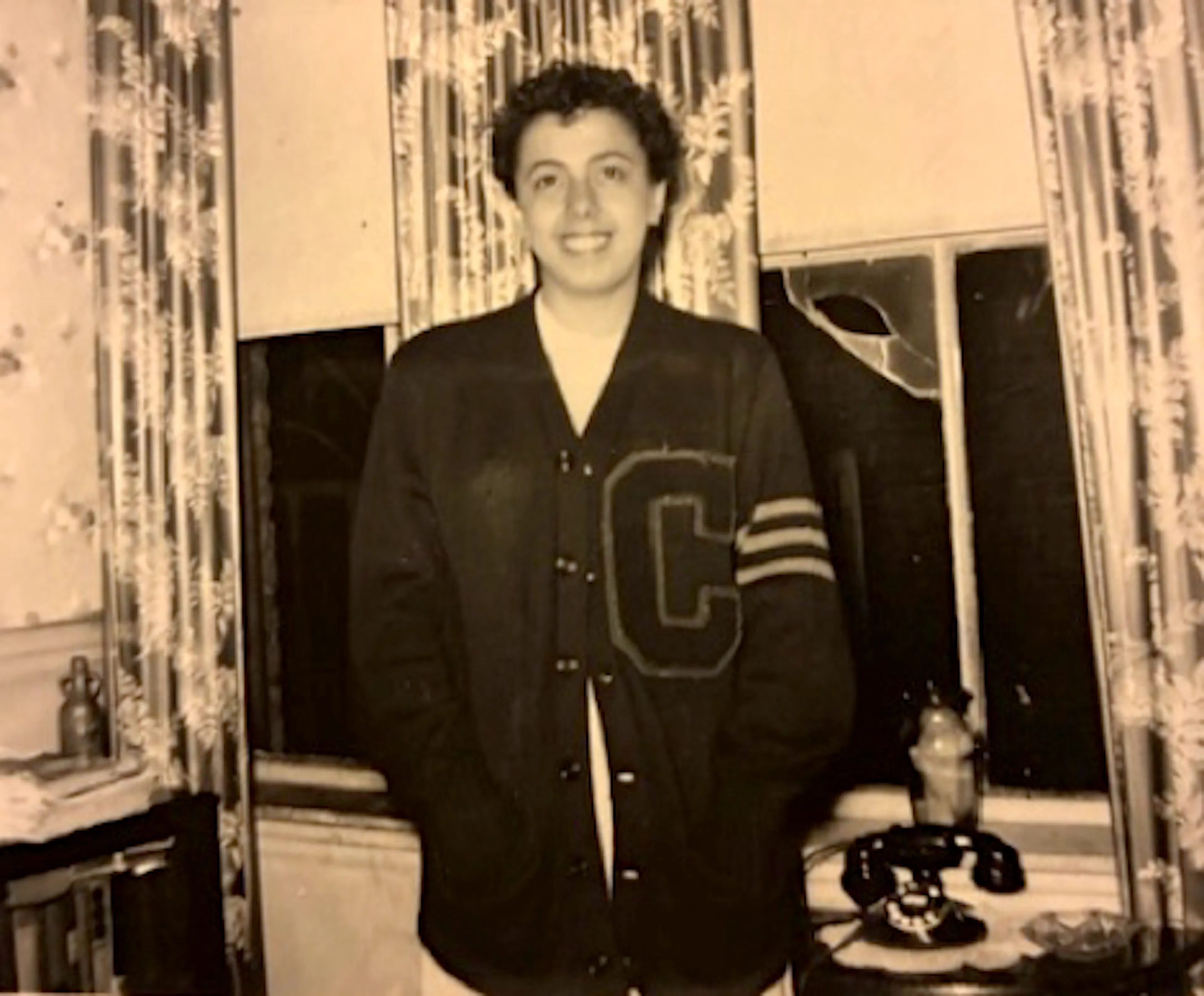 Joyce during college, c 1950.