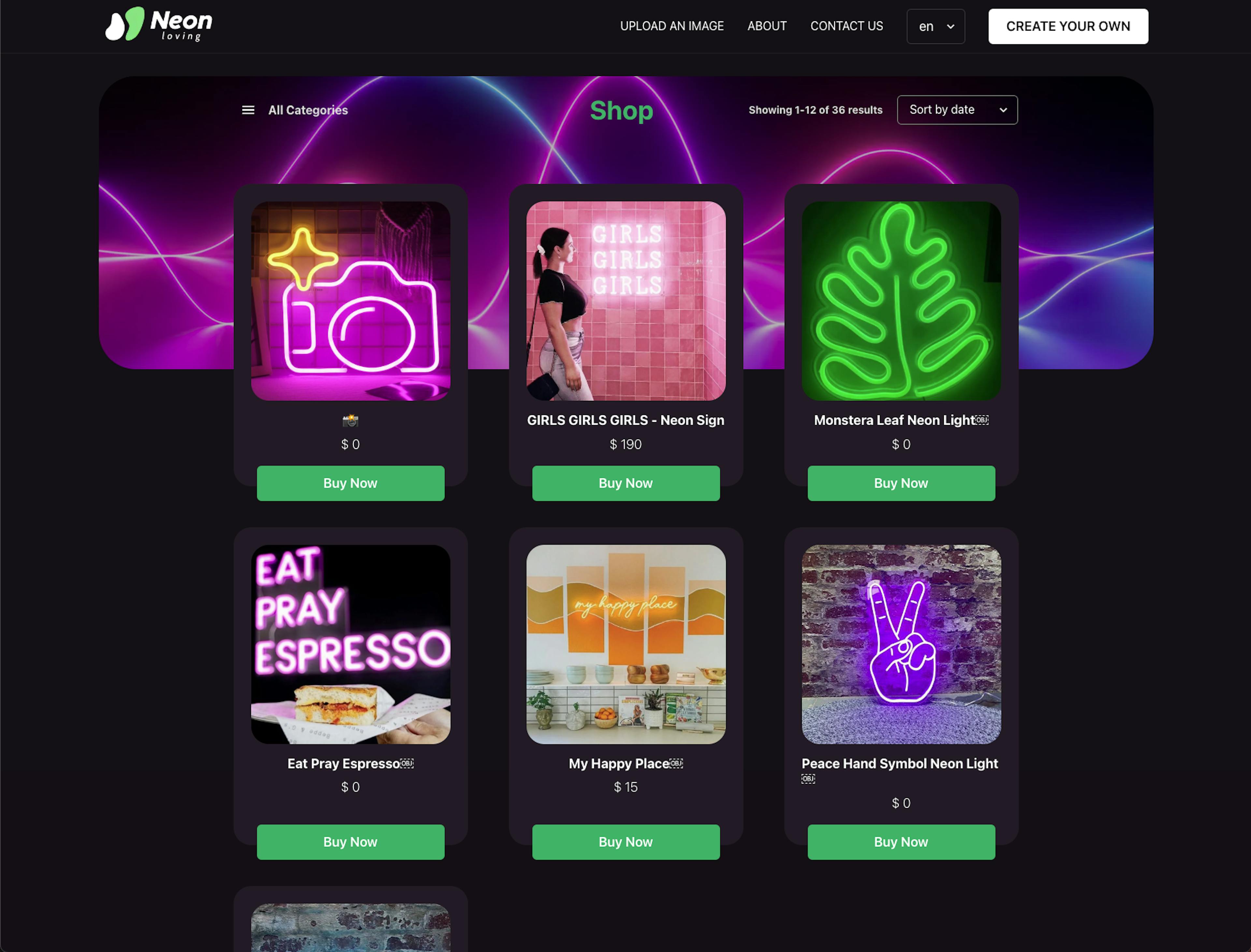 NeonLoving - Category Page