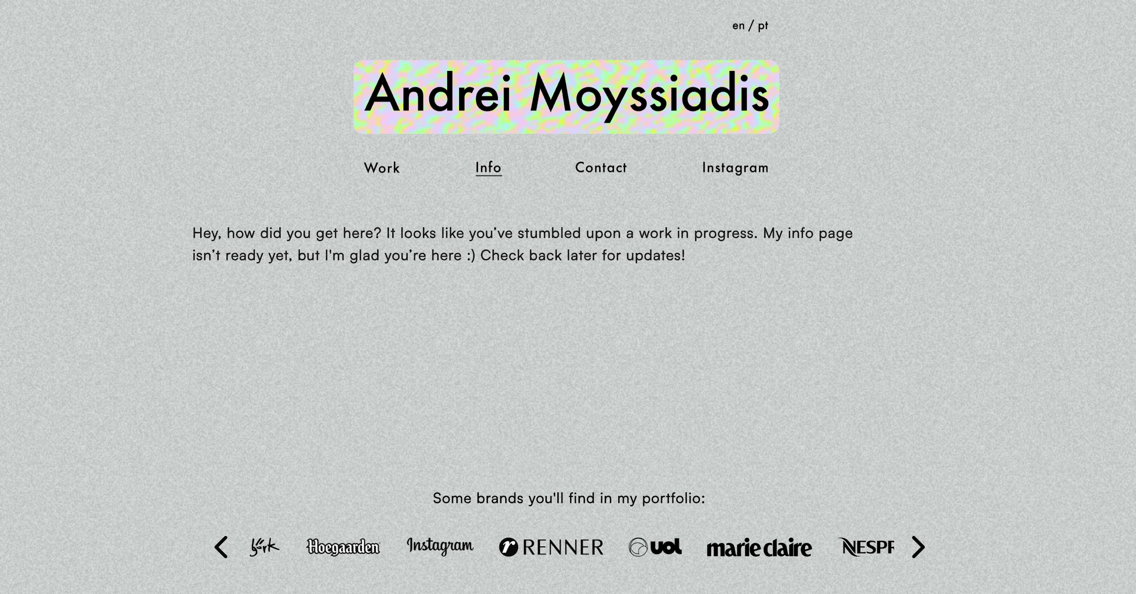 Andrei - Info Page