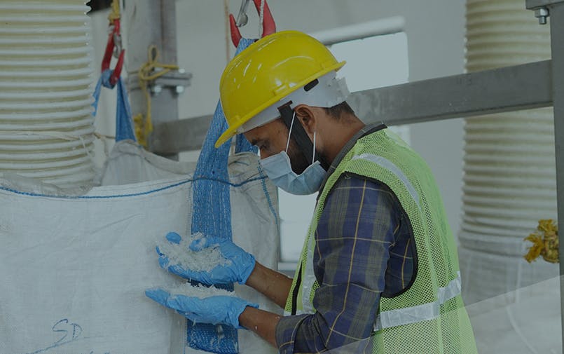 Packaging of rPET resin