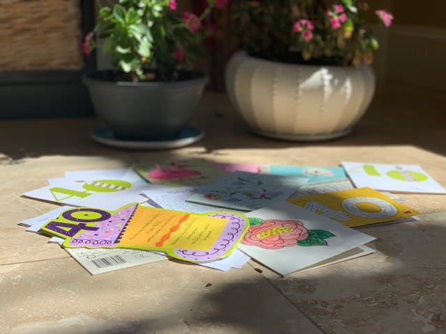 The many sweet cards and letters from these women. I cannot for the life of me find the picture from our lunch that day.