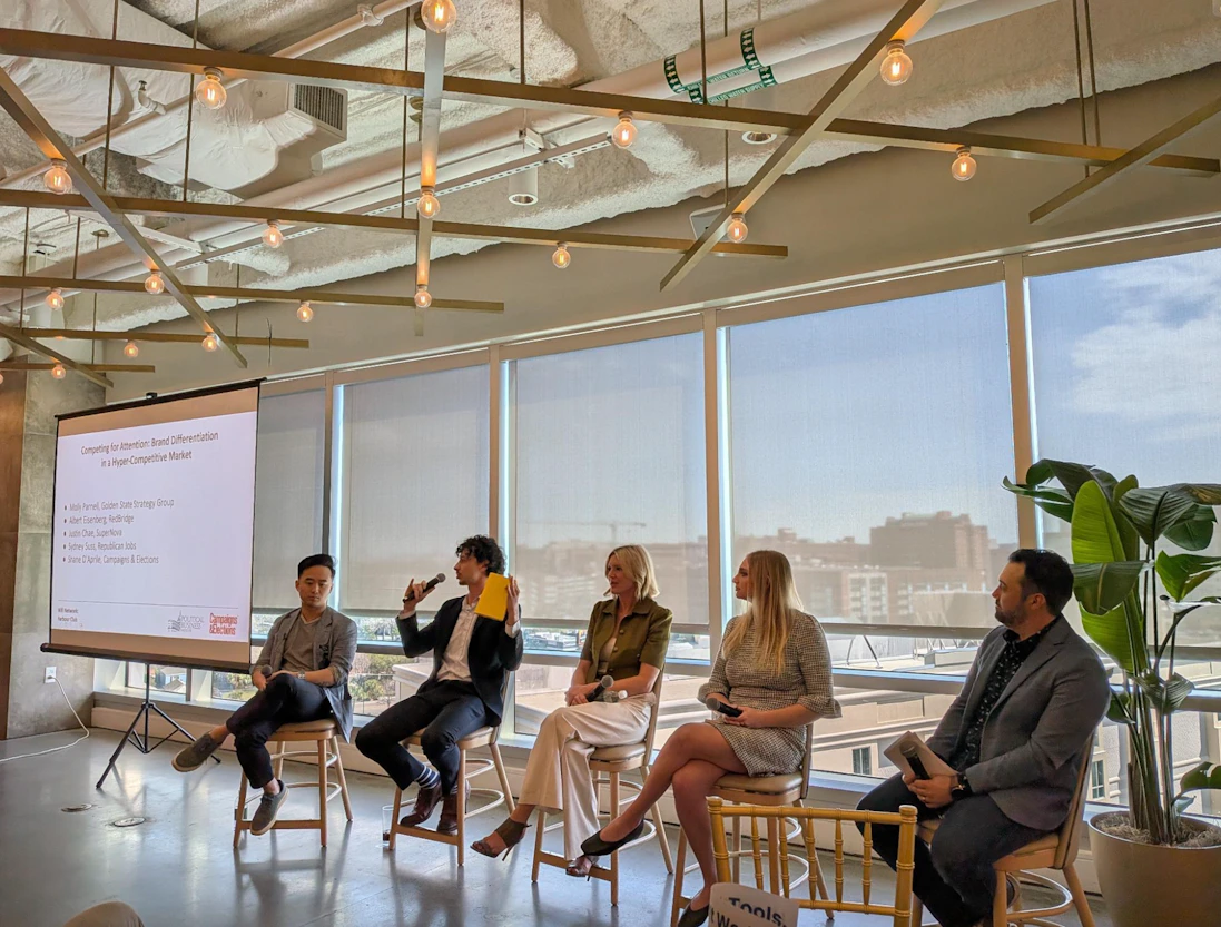 Speaking on a panel about political branding