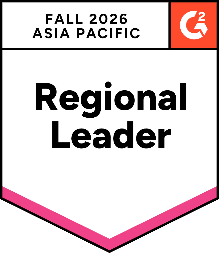 Fall 2026 G2 Regional Leader APAC badge