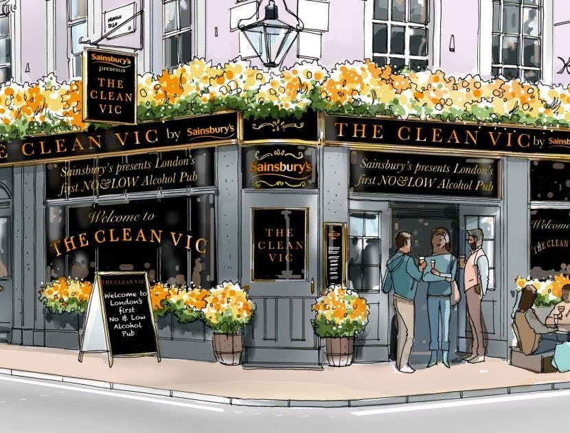 Sainsbury's pop-up pub The Clean Vic capitalises on the growing market for no and low alcohol products