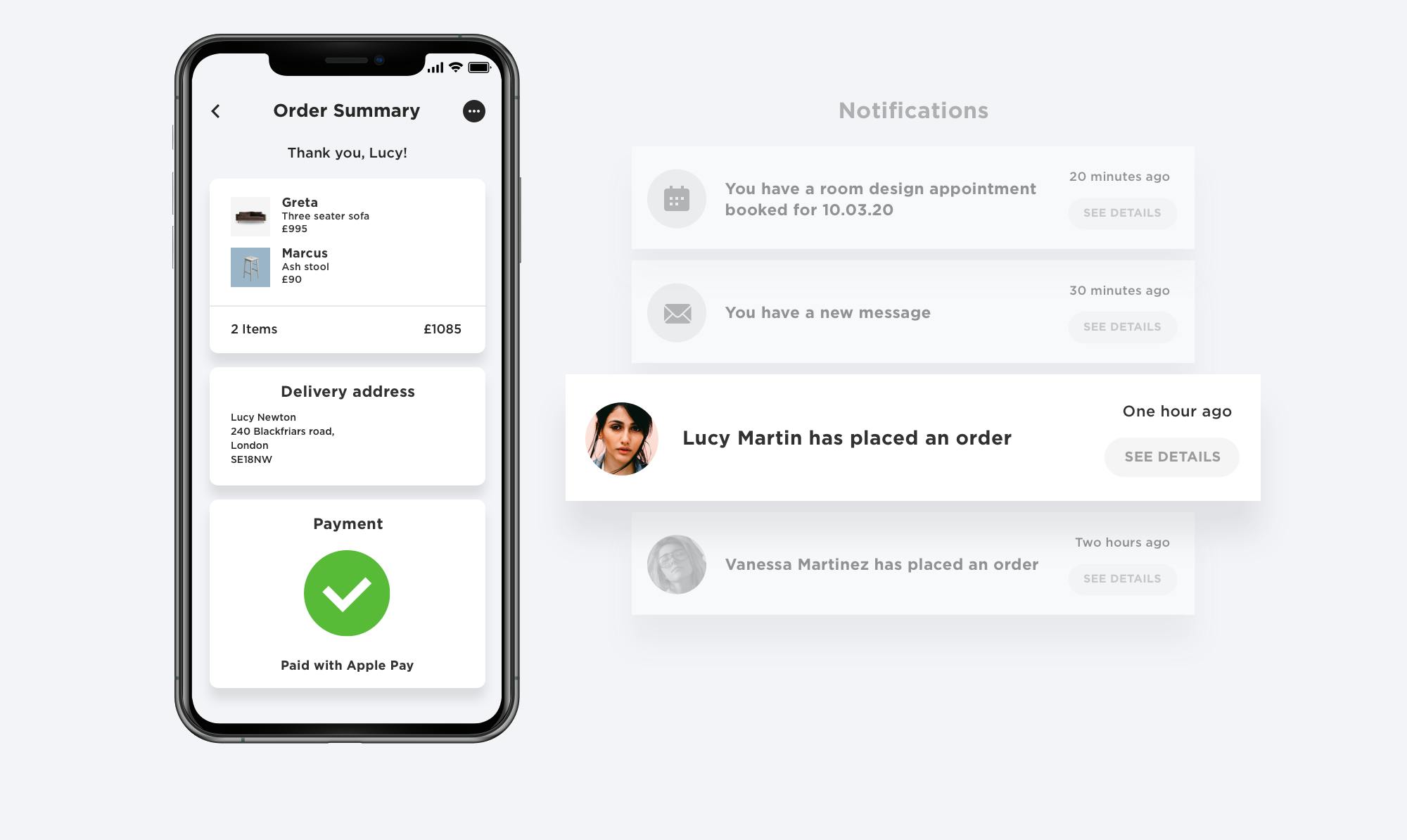 RetailOS mixed baskets for in-store checkout and complete at home purchases