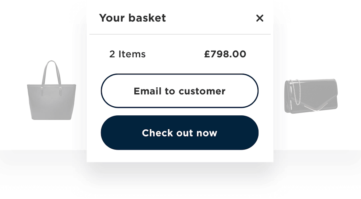 RetailOS checkout and complete at home